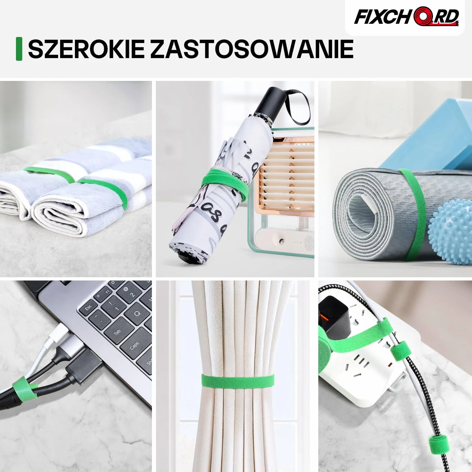 Taśma do wiązania roślin samoprzylepna 10 m, klipsy i haczyki