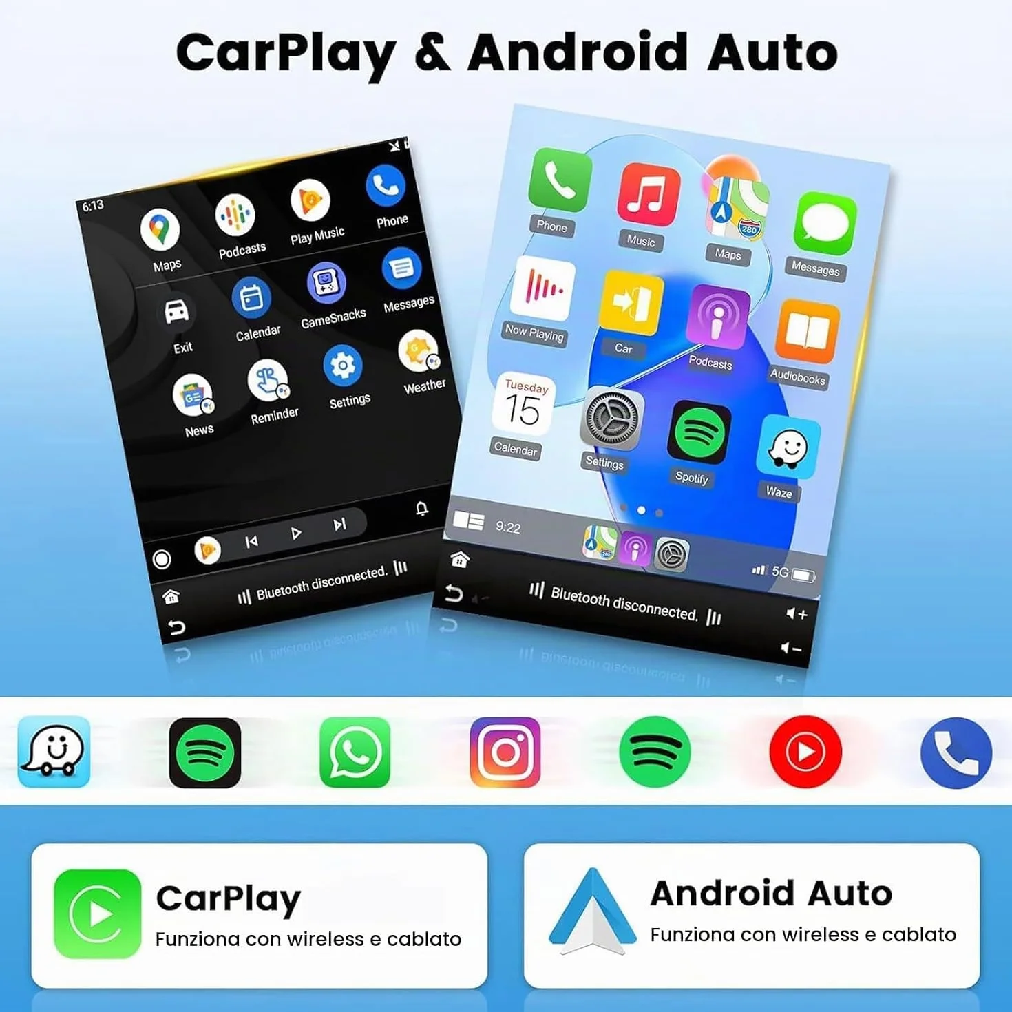 Radio Samochodowe 2 DIN Z Androidem Do Peugeot 408 2014-2019 | Radio samochodowe Bluetooth z 9.7-calowym ekranem bezprzewodowym CarPlay i Android Auto GPS Wi-Fi FM/RDS kamerą cofania i mic