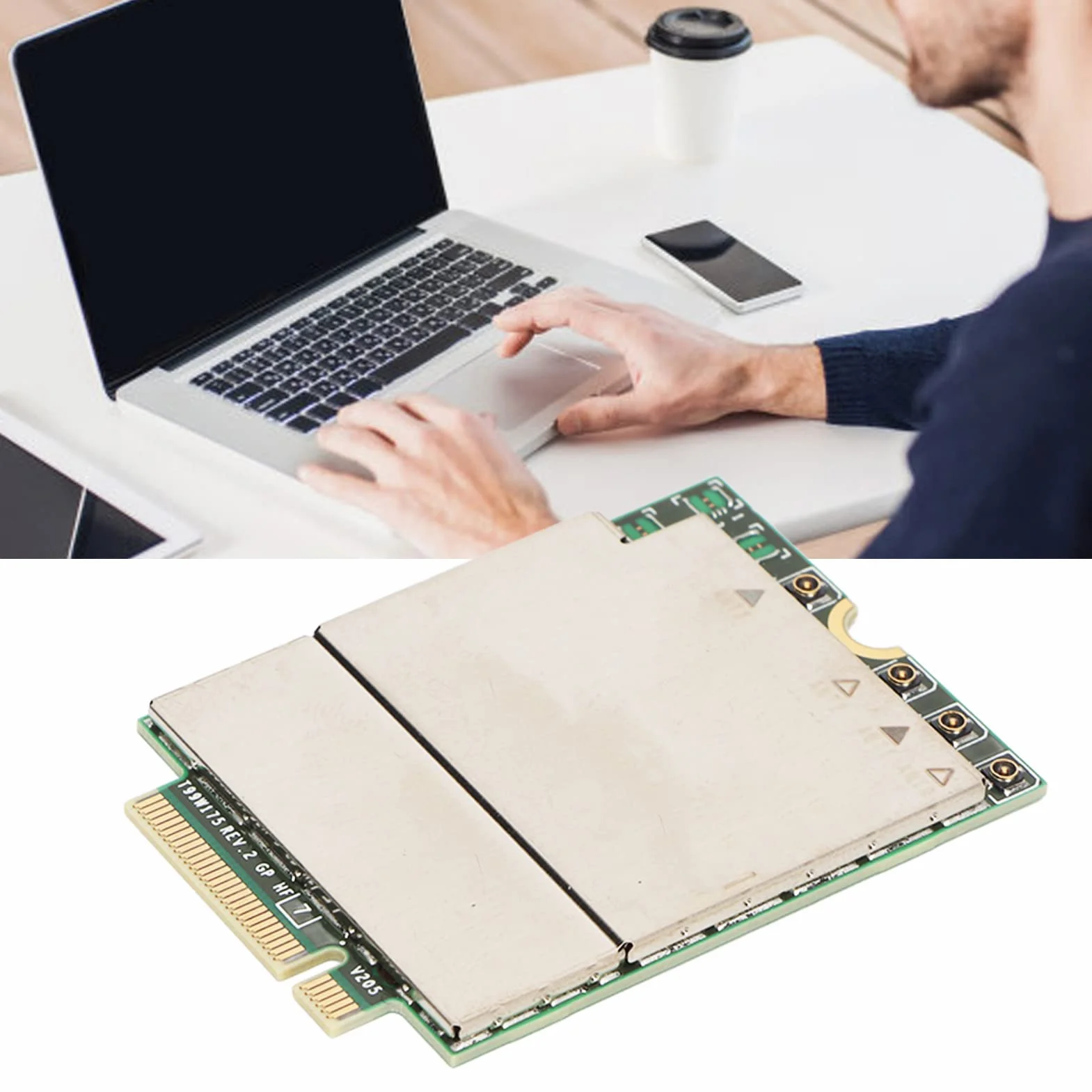 Moduł 5G Karta M2 2000 Mb/s Pobieranie PCI Express Plug and Play do Laptopów Praca Zdalna Gry, 150 Mb/s Przesyłanie Obsługa Pasma LTE Zapewniająca stabilną łączność