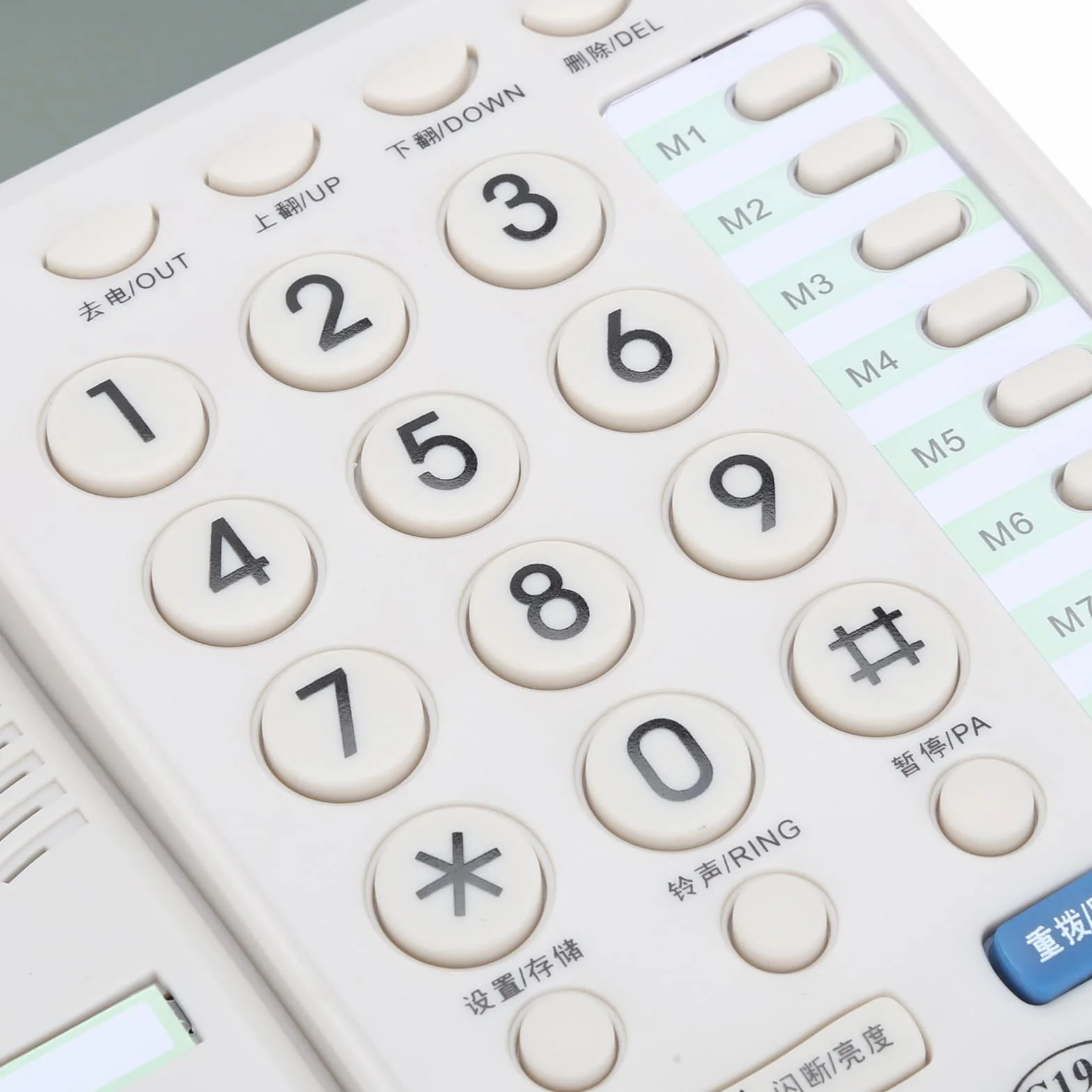 Telefon stacjonarny przewodowy, przenośny przewodowy telefon stacjonarny, zestaw głośnomówiący/przechowywanie numerów, do domowego biura, hotelu, restauracji, firmy