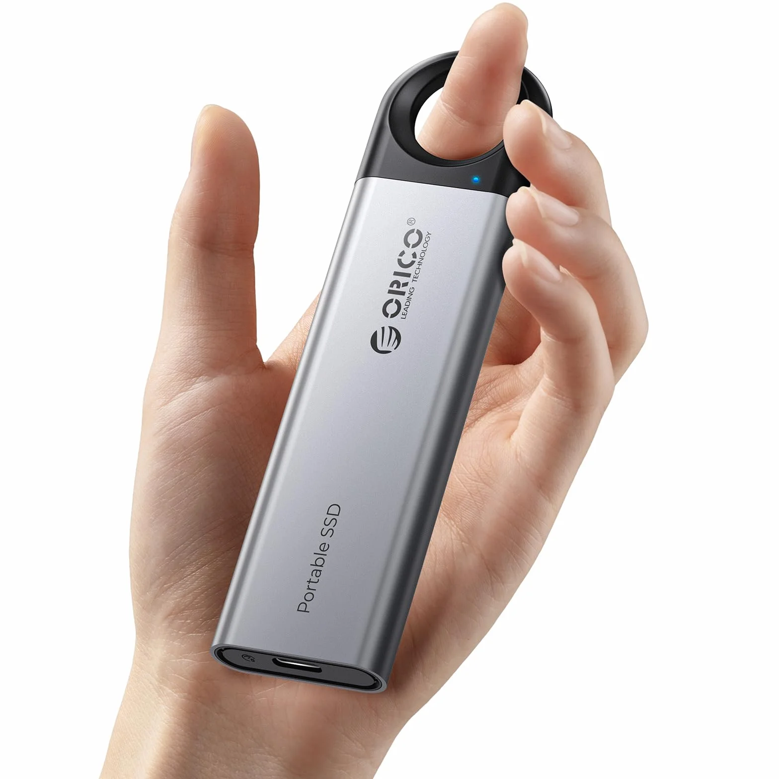 ORICO Zewnętrzny dysk SSD 512 GB do 500 MB/s, przenośny dysk półprzewodnikowy, Plug and Play, kabel USB C i A 2 w 1, niezawodne przechowywanie smartfonów typu C, tabletów, laptopów - C5