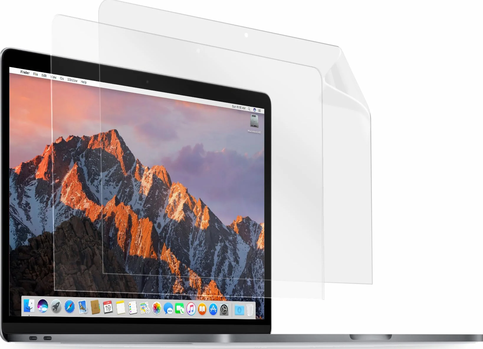 Folia ochronna MyGadget 2x [przezroczysta] do Apple MacBook Pro 13"(od 2016) i Air 13" (2018-2020) M1 - folia ochronna na ekran Krystalicznie przezroczysta folia ochronna na ekran