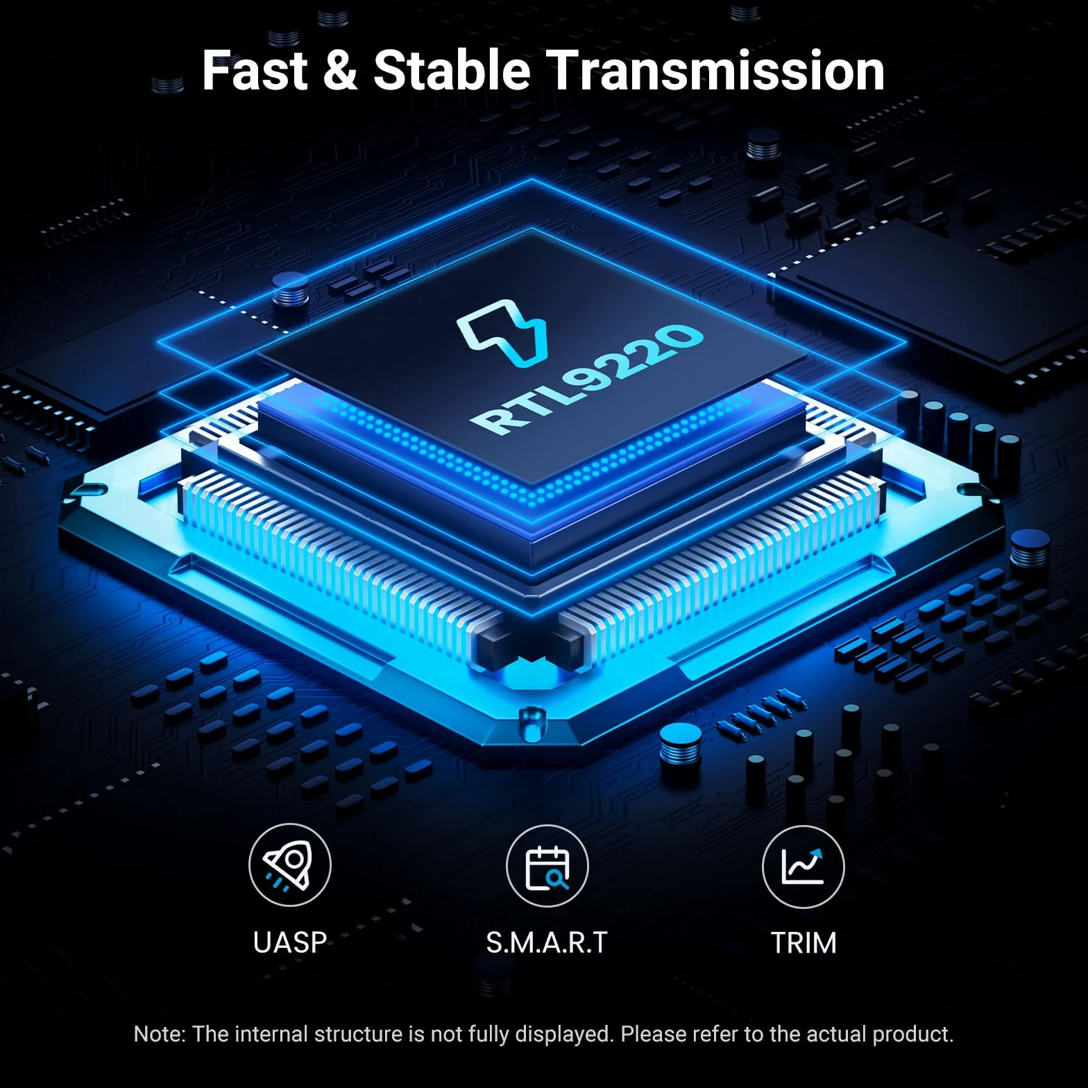UGREEN 20Gbps NVME SATA SSD Obudowa M.2 SSD z podkładką chłodzącą dla NVMe SSD i SATA z M-Key/ M+B Key w 2280/2242/2230/2260, kompatybilna z Macbook, HP 14pro, iPhone, PS5