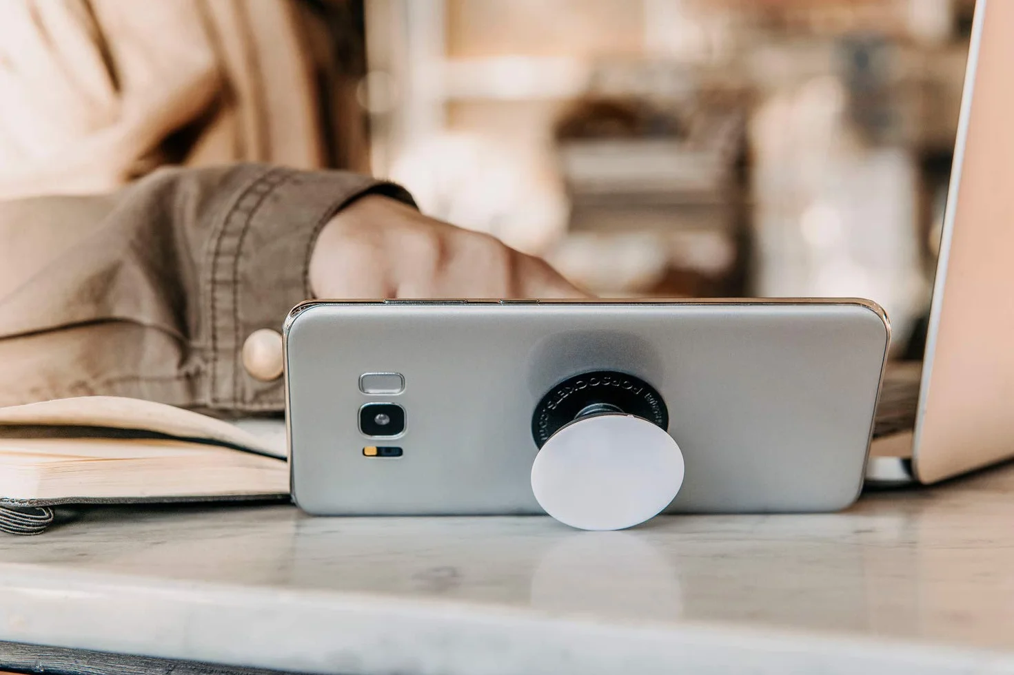 Popsockets PopGrip Uchwyt do Telefonu Uniwersalny Pomarańczowy