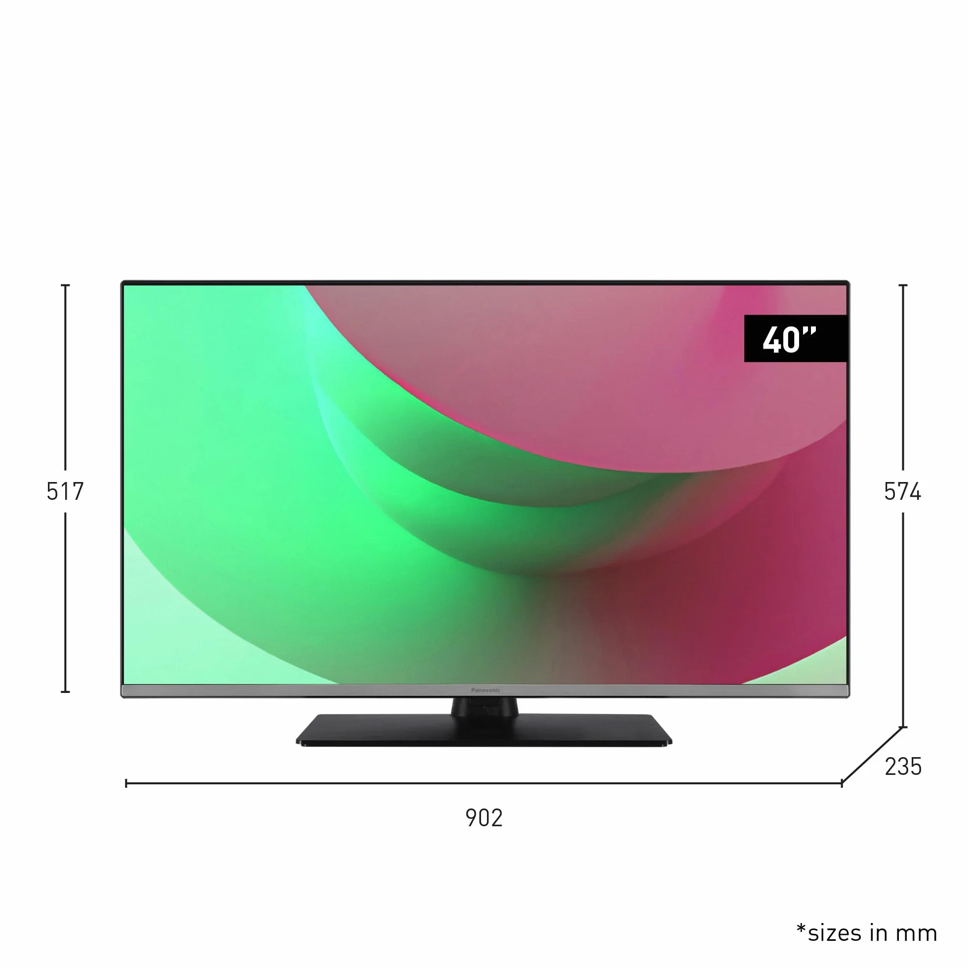 Panasonic TB-40S45AEZ, seria S45 40 cali Full HD LED Smart TV, 2024, TiVo, sterowanie głosowe Google i Alexa, tryb gry, odtwarzacz multimedialny, HDR, HDMI, dla wyjątkowych wrażeń wizualnych