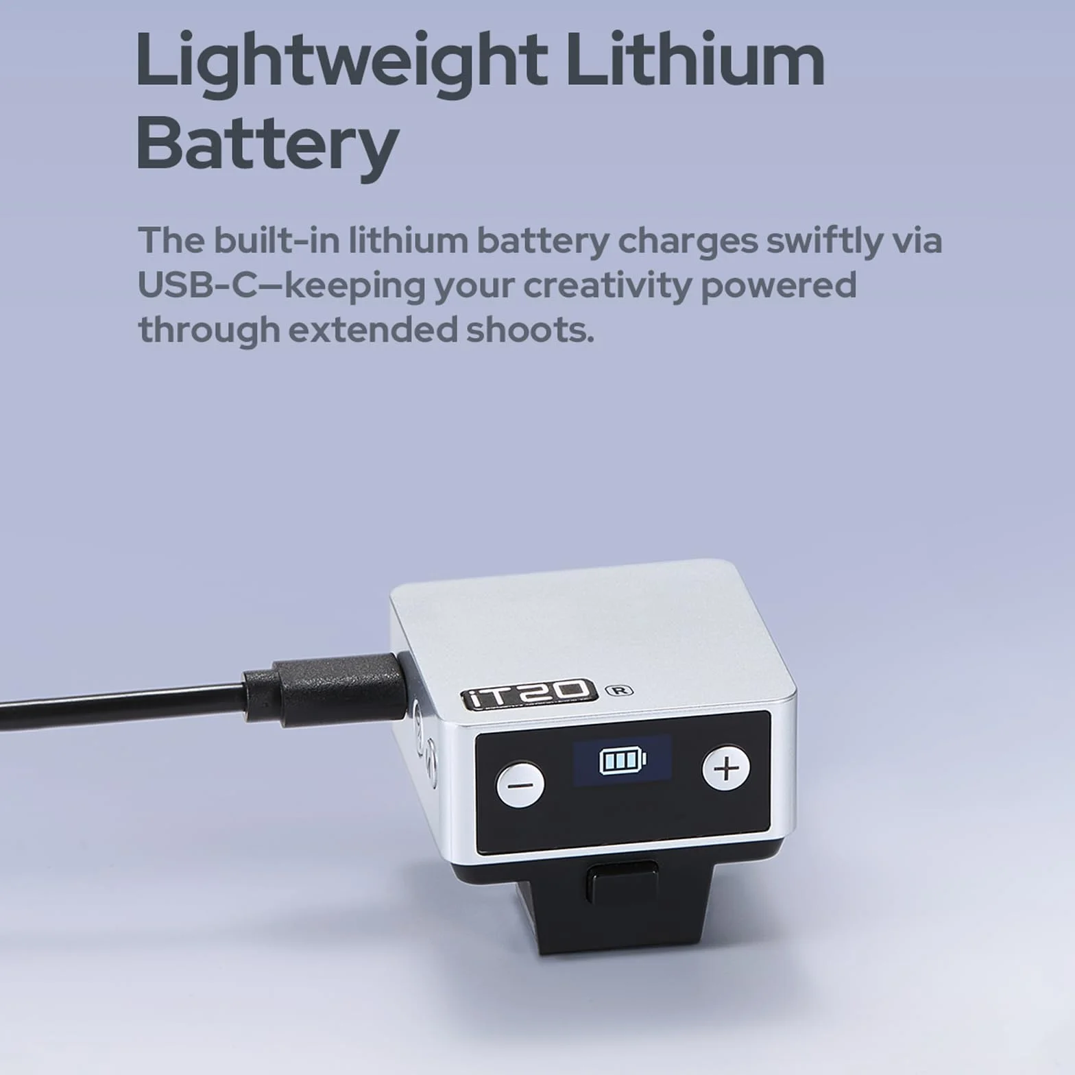 Godox iT20-R TTL mini lampa błyskowa do Ricoh GR III, iT20R kompaktowa lampa błyskowa, kompatybilna z P-TTL, akumulator wielokrotnego ładowania USB, magnetyczny filtr kolorowy w zestawie