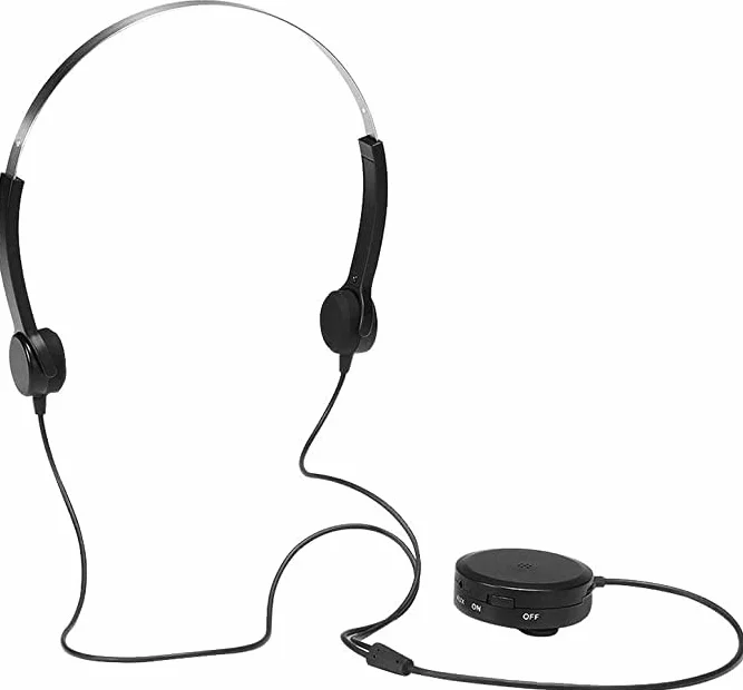 DESAV Słuchawki przewodowe z przewodnictwem kostnym, przewodowe słuchawki zewnętrzne z przewodnictwem kostnym, gniazdo audio 3,5 mm, z mikrofonem z redukcją szumów do biegania, uprawiania sportu