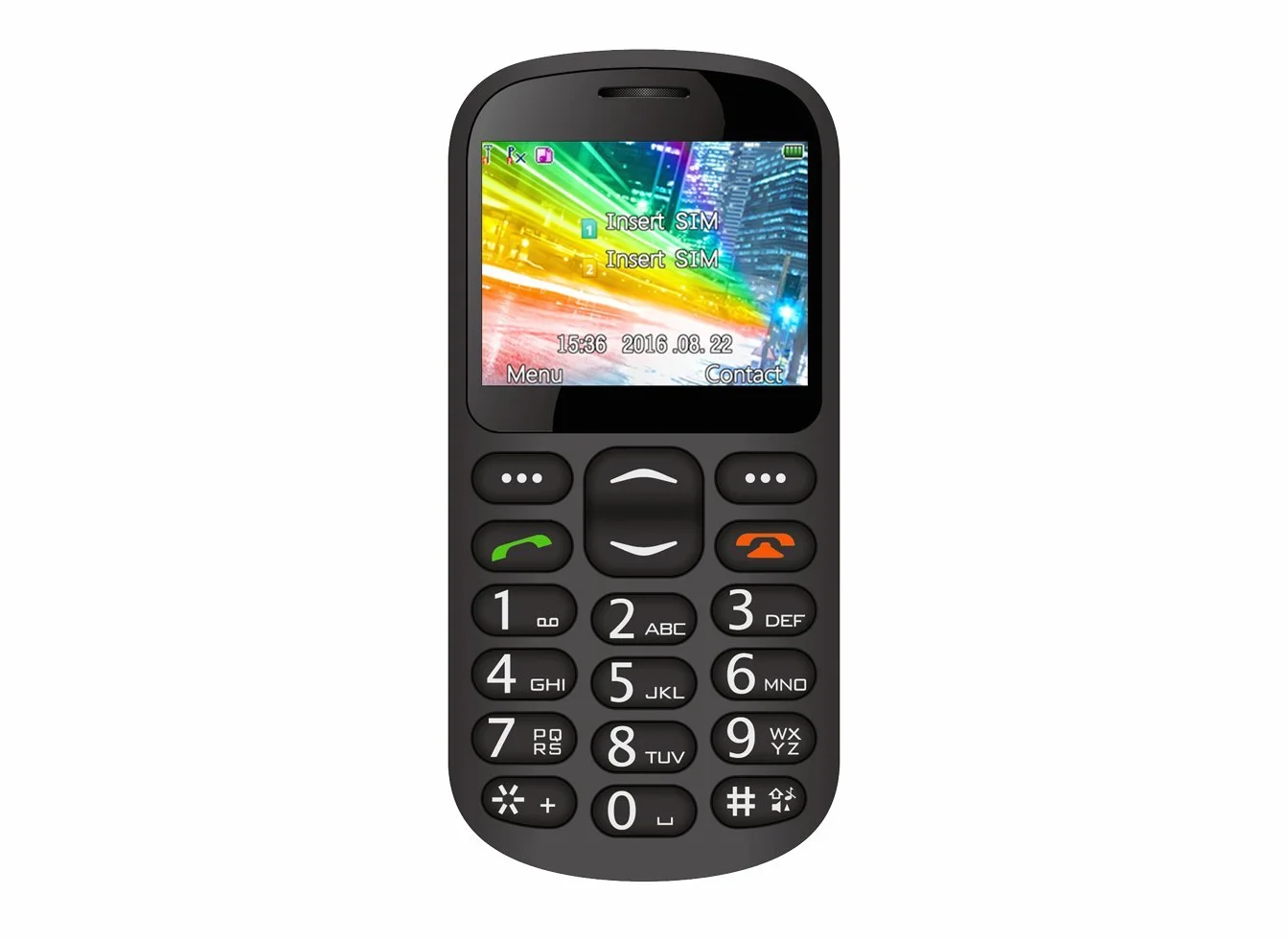 Archos Senior telefon: 2,33 cala, czarny, BT, przycisk SOS, kamera tylna, stacja dokująca (503339)