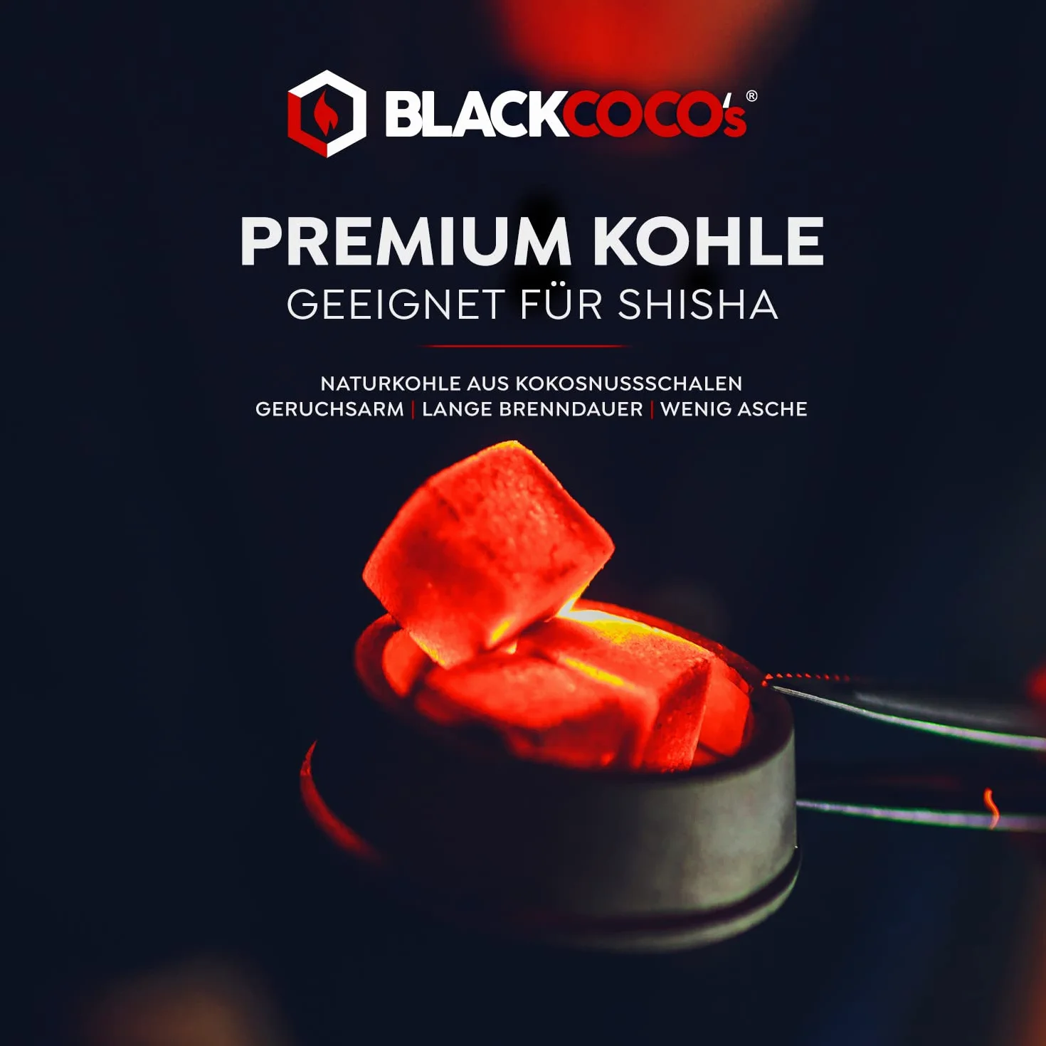 Blackcoco's Premium Węgiel Kokosowy Naturalny Do Sziszy 1Kg