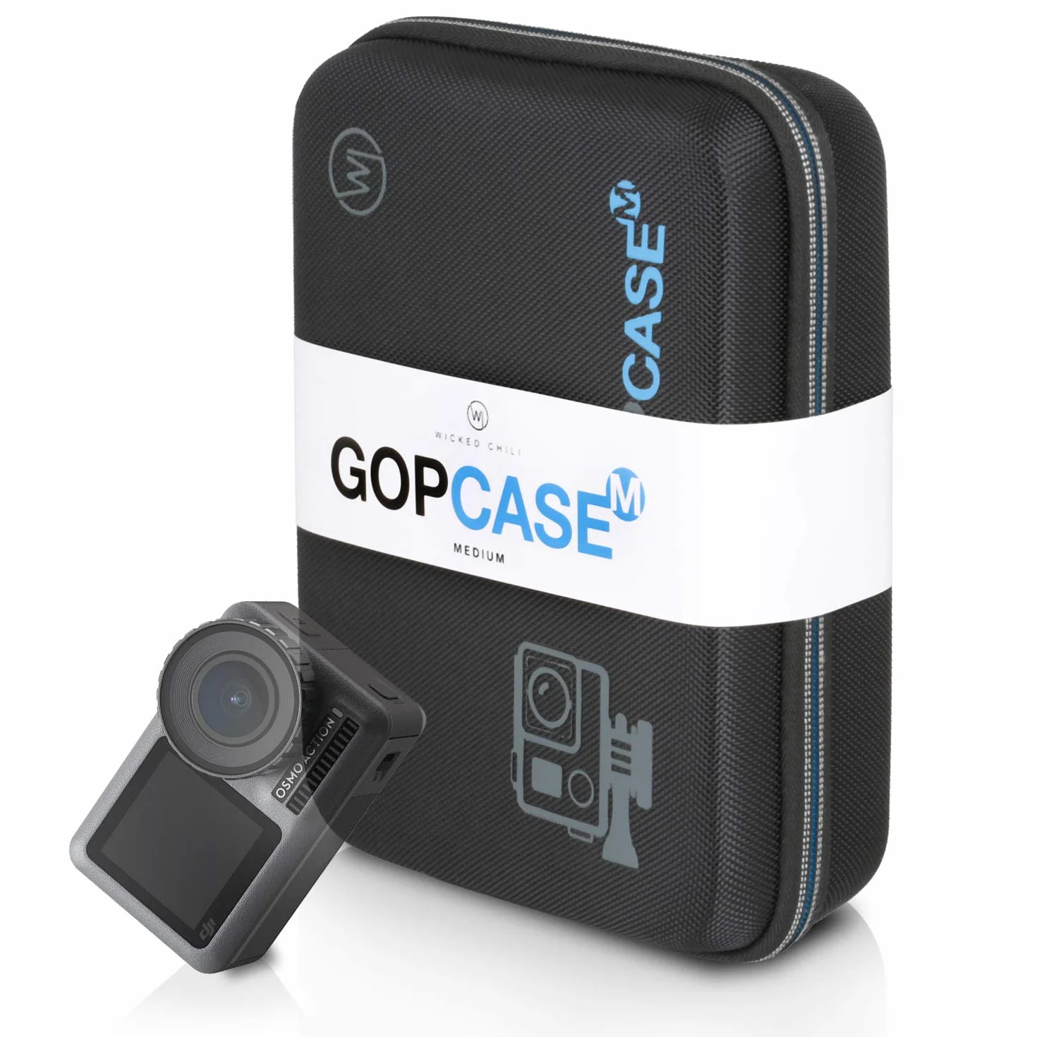 Etui kompatybilne z DJI OSMO Action, Czarny, Case (M)