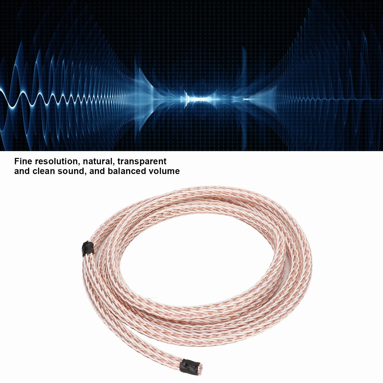 24-żyłowy Miedziany Kabel OCC Przewód Połączeniowy HiFi do Sprzętu Dźwiękowego i Obrazowego 2,5 M / 8,2 Stopy