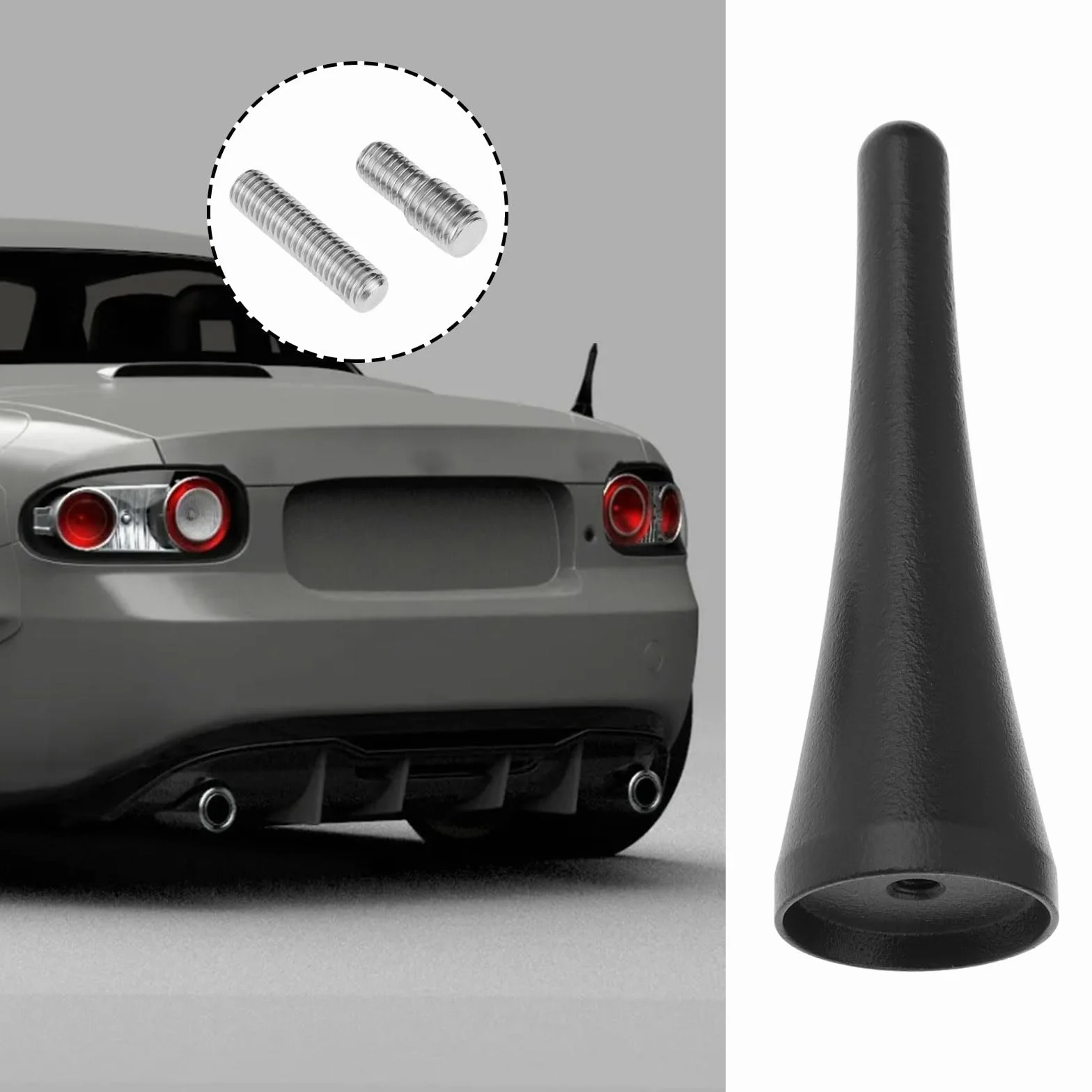 Antena radiowa 3,8 cala ze stopu aluminium kompatybilna z Mazda MX-5 Miata 06-22
