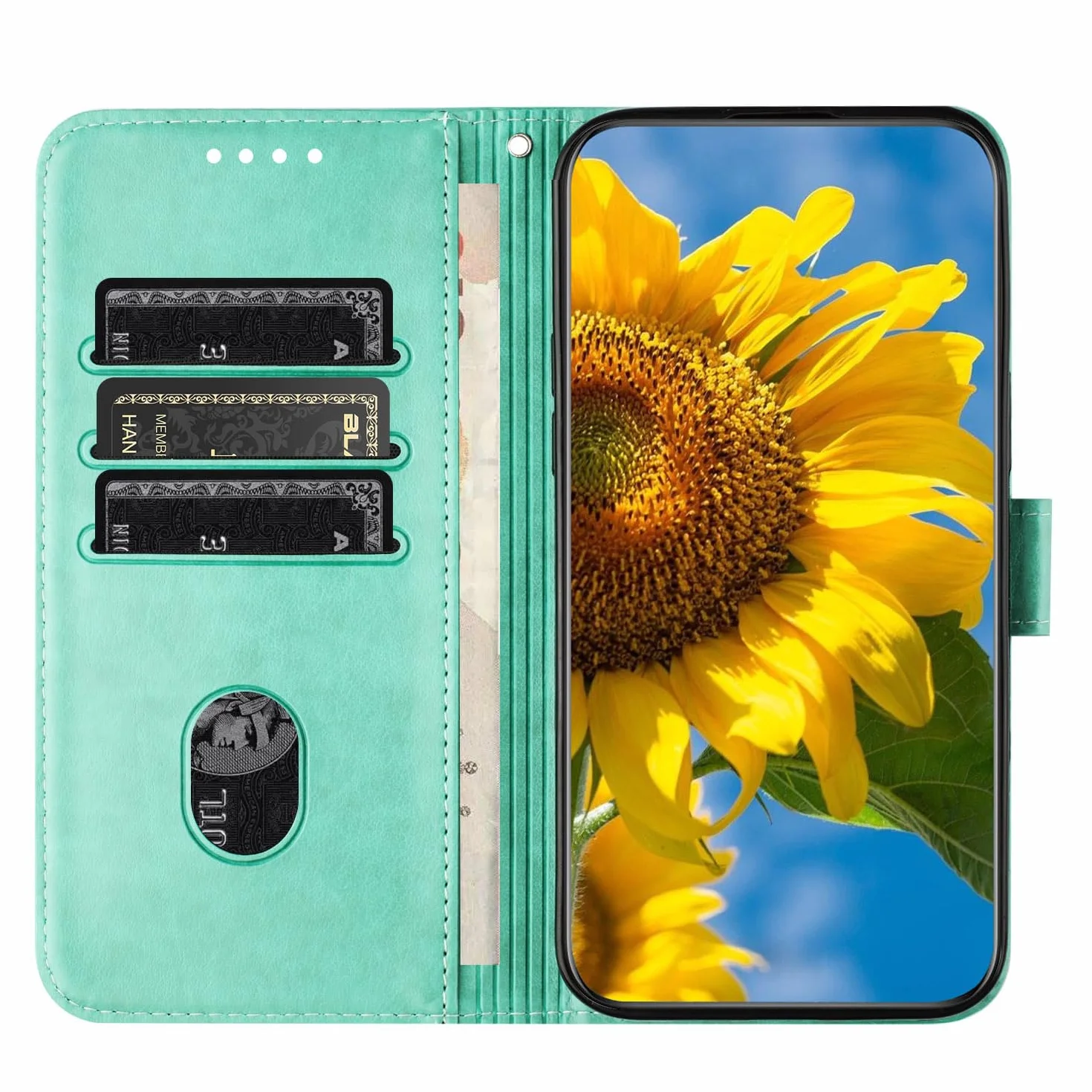 Etui z klapką do iPhone'a 15 Pro Max/15 Pro/15 Plus/15, etui na telefon odporne na wstrząsy z przegródką na karty, zapięciem magnetycznym, portfel ze skóry, czerwony, 15