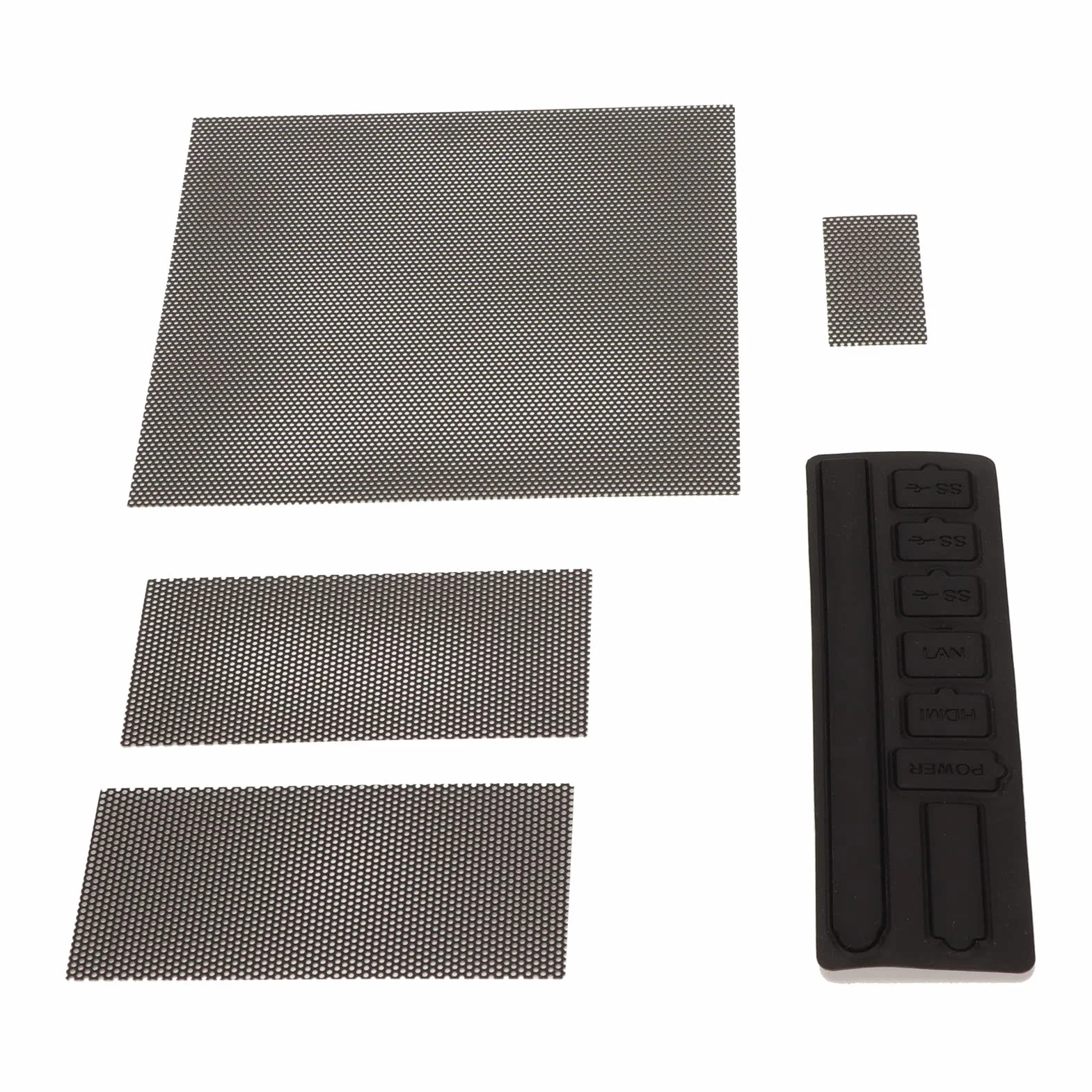 Filtr Przeciwpyłowy, Wymienny Filtr Przeciwpyłowy do Konsoli Series X, 8 Zatyczek Przeciwpyłowych, Zestaw 4 Siatek PVC, Filtr Siatkowy z Wentylowaną Osłoną Przeciwpyłową do