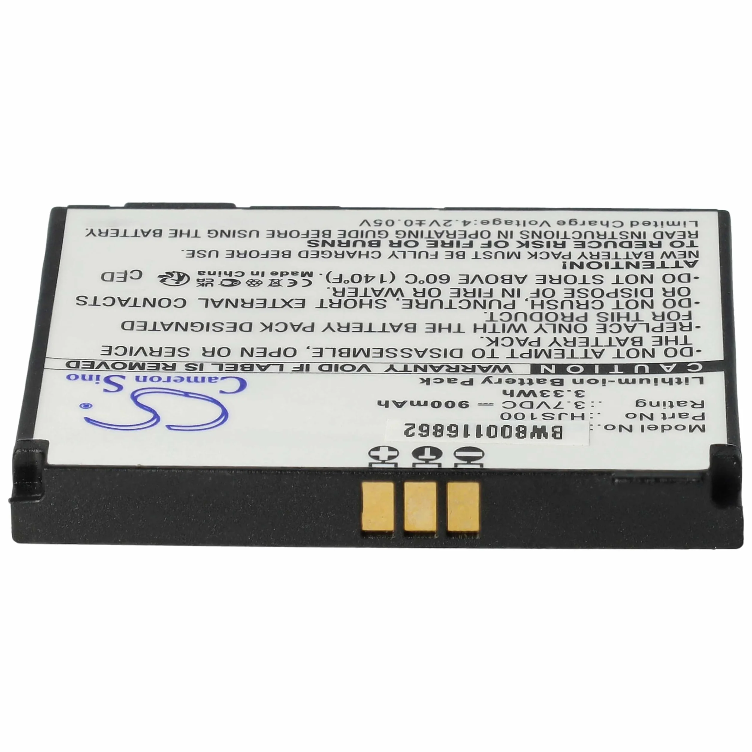 vhbw Zapasowa bateria kompatybilna z Becker HJS100, HJS-100, pilot mapy system nawigacji GPS nawigacji satelitarnej (900 mAh, 3,7 V, Li-Ion)