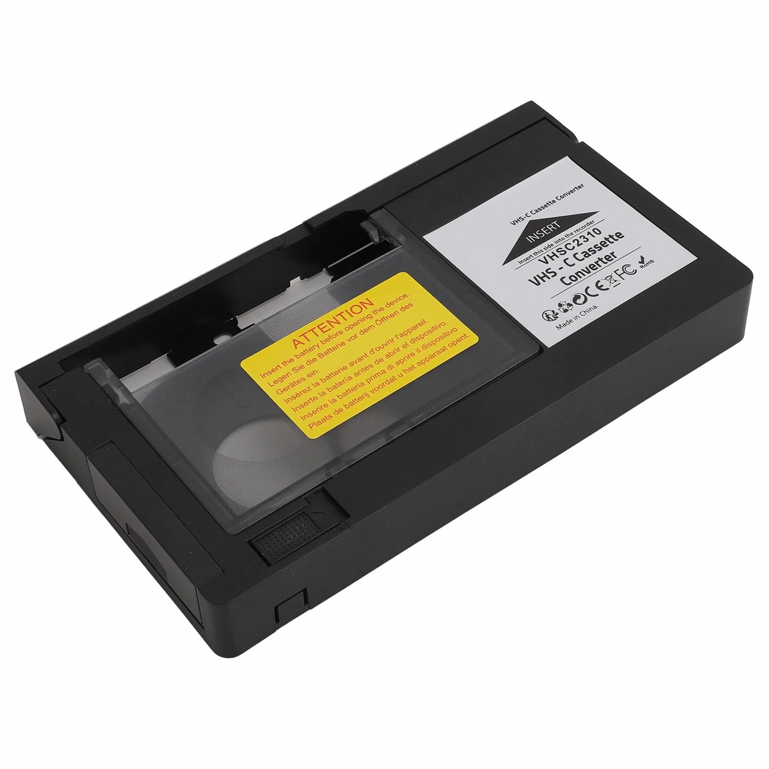 Adapter do Kaset VHS C, Kompatybilny z Taśmami S VHS C i S VHS CP6BKU C-P6U PV P1 VCA115 Kamery Adapter do Kaset, Adapter do Odtwarzania i Nagrywania