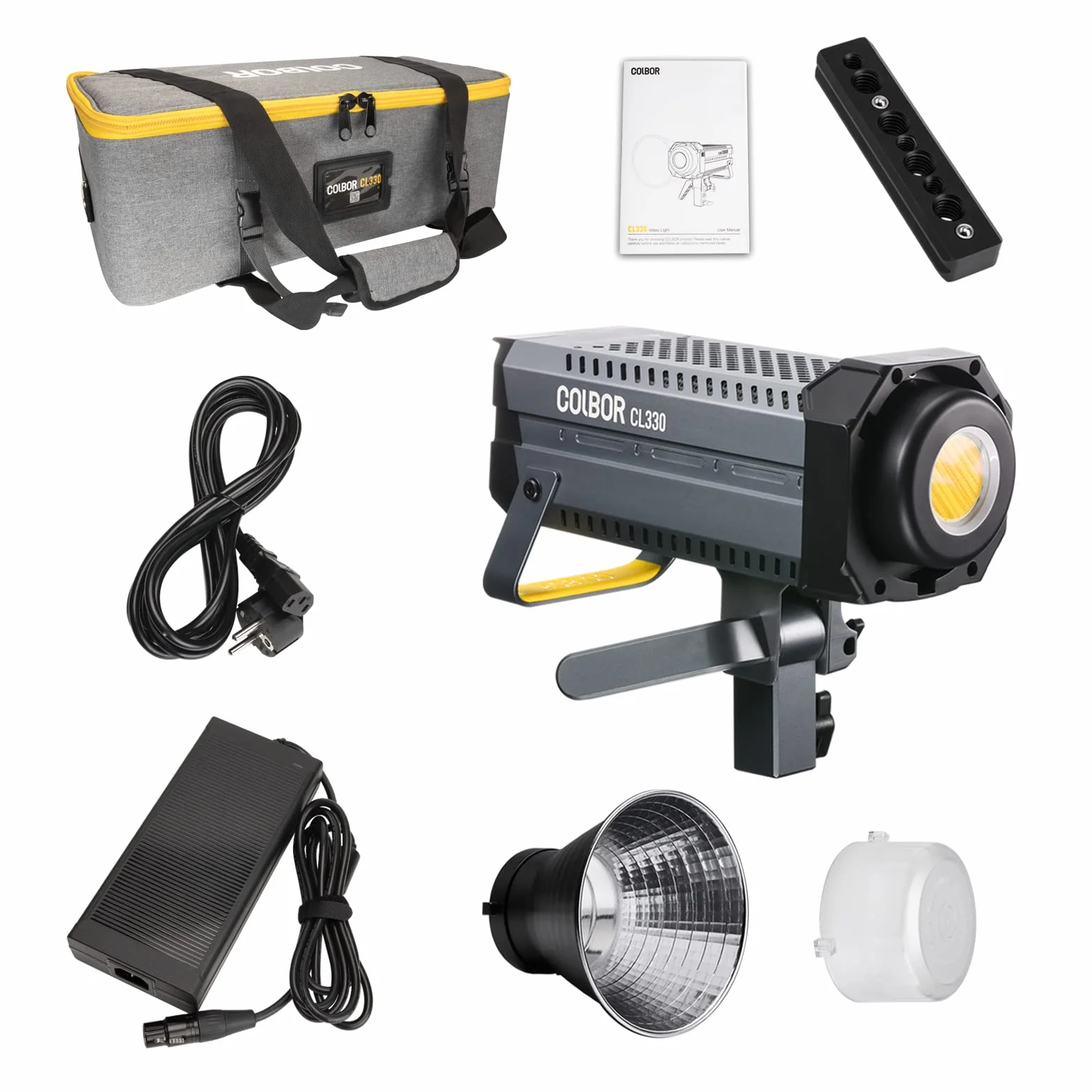COLBOR CL220 Pro COB LED lampa wideo 220W 2700-6500K CRI96+ sterowanie aplikacją mocowanie Bowens wspierająca bezgłośną pracę i lekką wagę