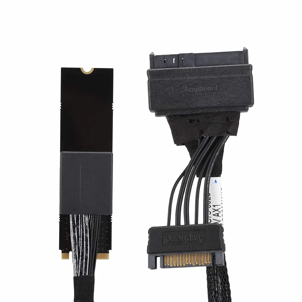 Kabel U.2 do M.2 SF-8639 Szybki Adapter do Dysków SSD NVMe w Stacjonarnych Stacjach Roboczych 50 Cm