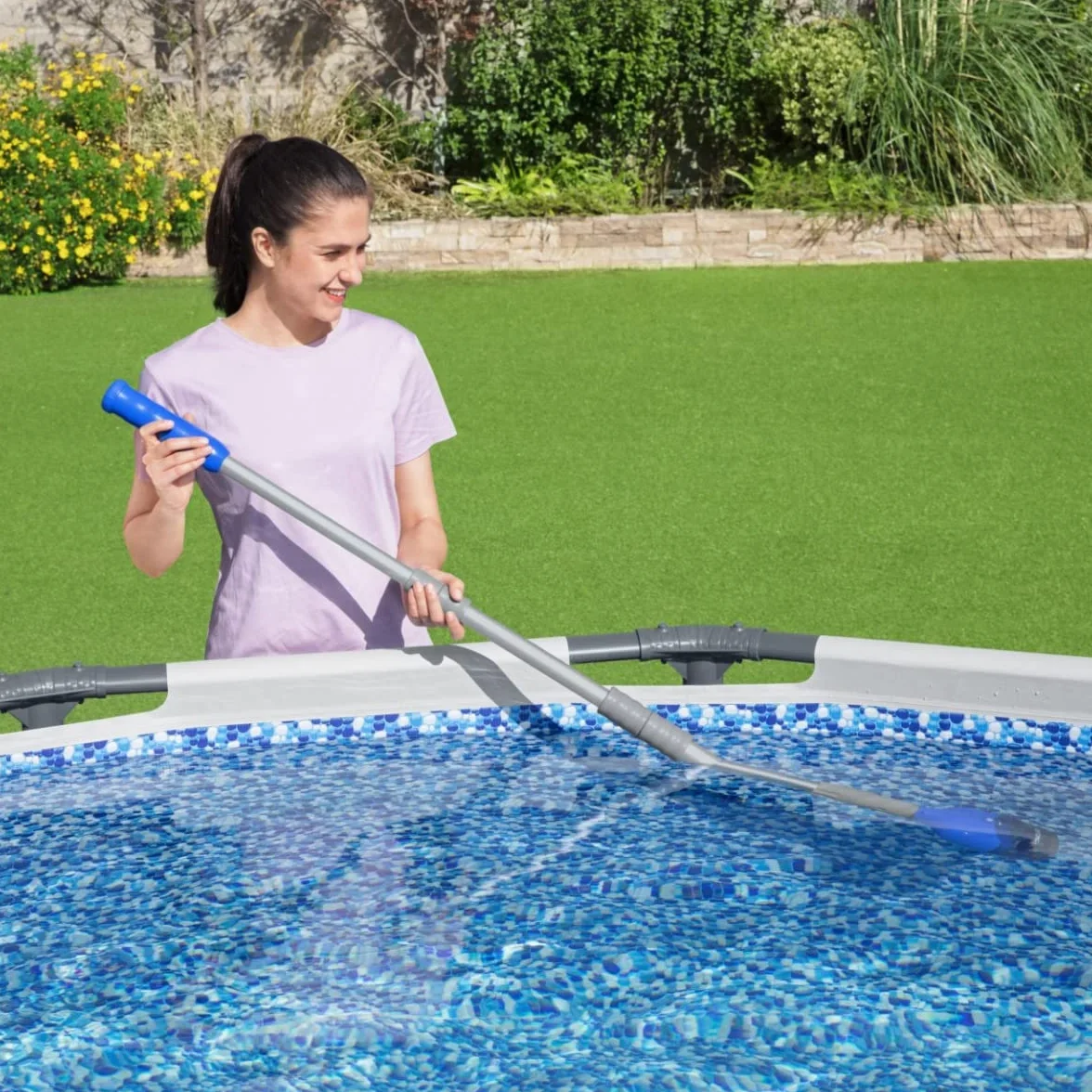 Bestway Aquatech Bezprzewodowy Odkurzacz Basenowy, Szary/Niebieski, 150 x 12.8 x 7.3 cm