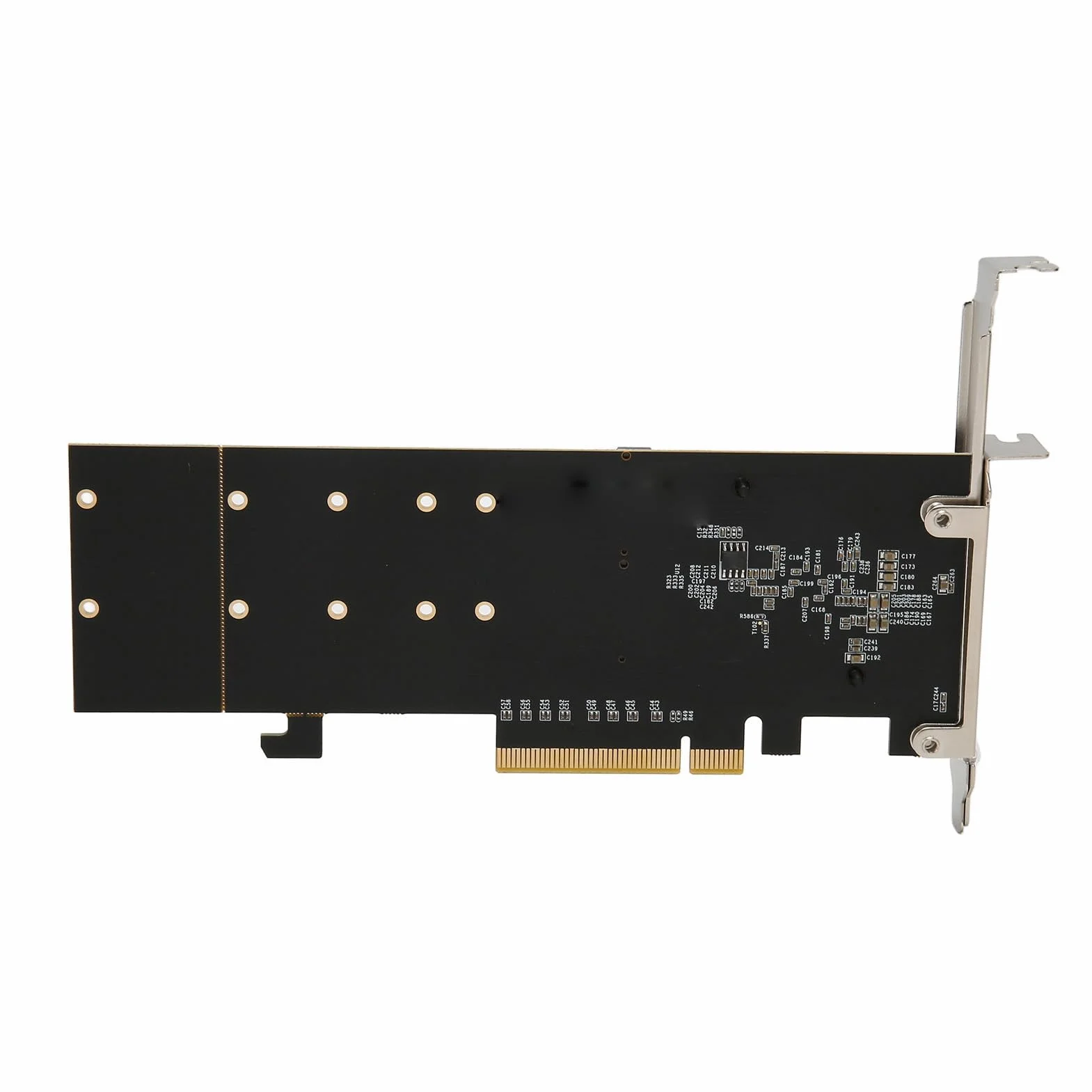 Podwójna Karta Adaptera M.2 PCIe NVMe, Karta Rozszerzająca PCIe 3.1x8 x16, Interfejs Płyty Głównej, Obsługa SSD 2230/2242/2260/2280/22110