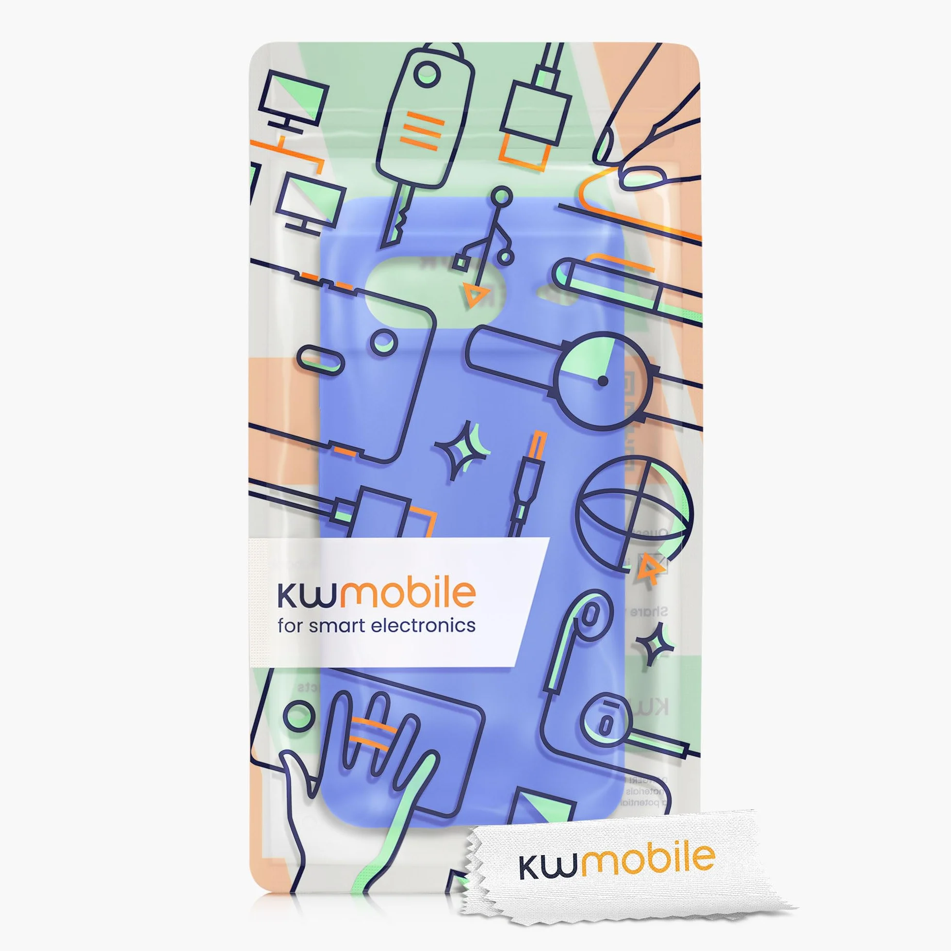 kwmobile Etui do Google Pixel 8 Silikonowe Niebieski Bezprzewodowe Ładowanie