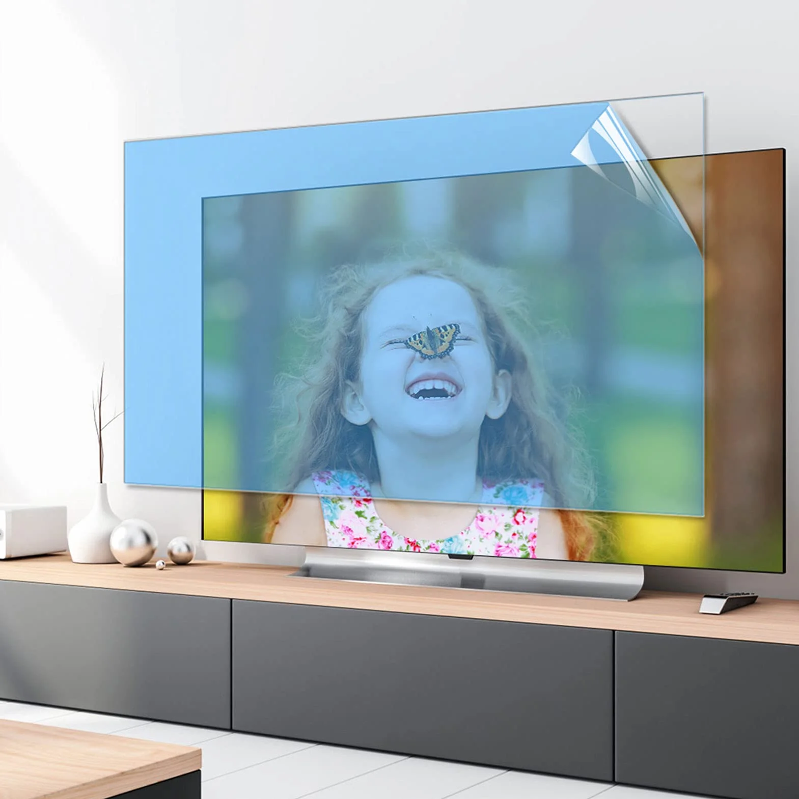 matowa folia ochronna, Folia ochronna na ekran telewizora 32-75 cali, matowa, z filtrem(47"(1044 * 590mm))
