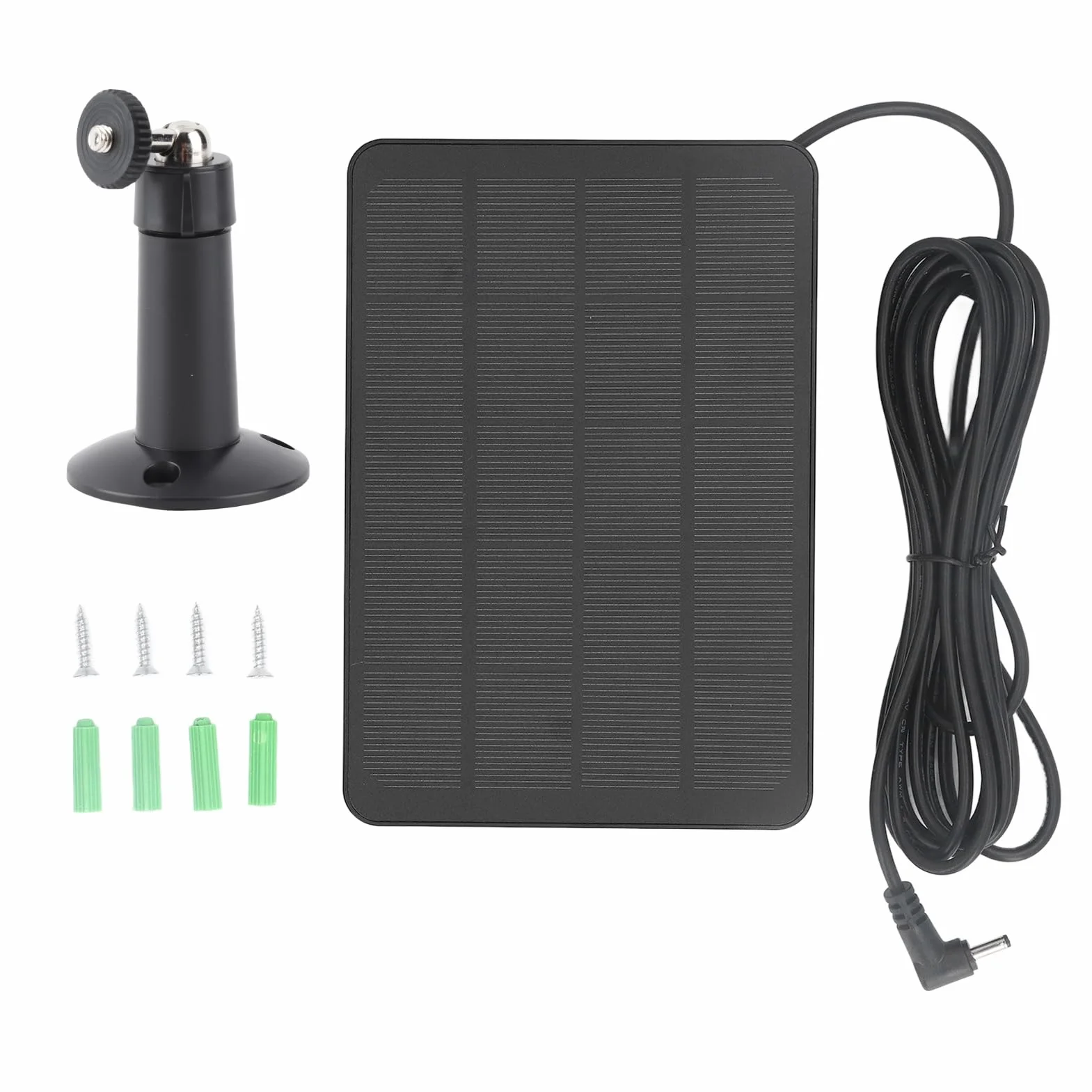 Panel słoneczny 10 W do kamery Ring Spotlight, przenośny, mały panel słoneczny IP65 do kamery Stick up Cam akumulator (CSP4W-DC-B)