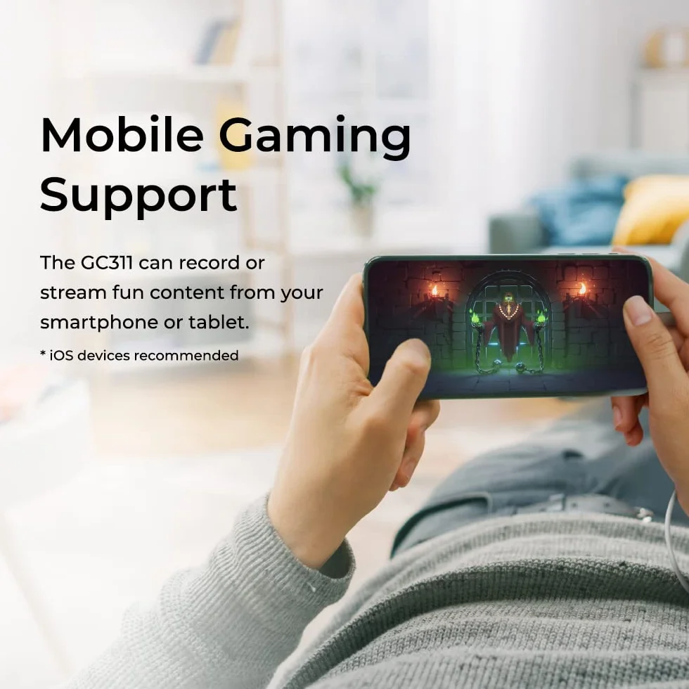 Avermedia Live Gamer MINI GC311, Karta Przechwytująca, Kompatybilny z Nintendo Switch, Play Station 4, Xbox, iPhone, iPad (GC311) GDDR4, AGP PCI Express x 4, Czarny