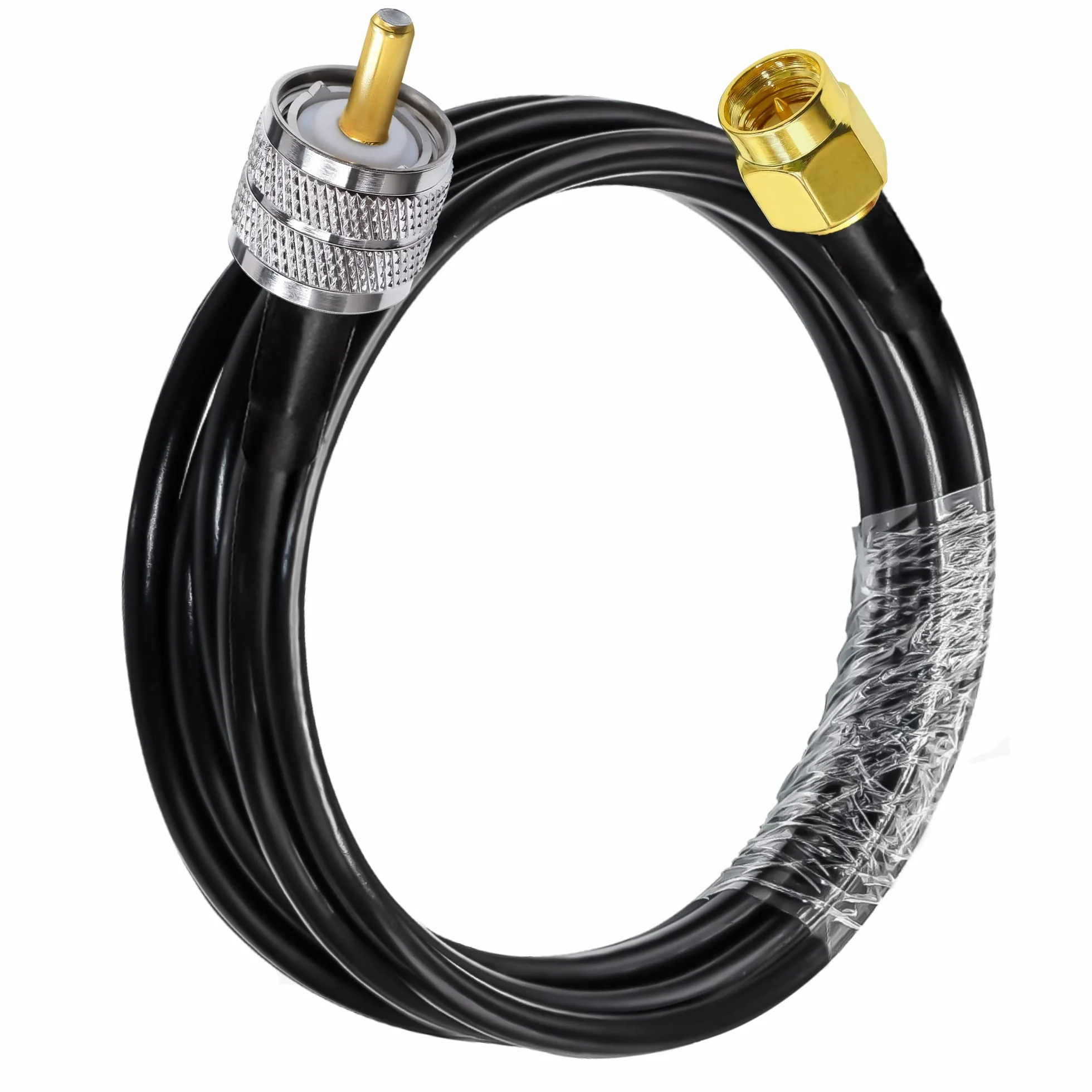 TUOLNK SMA do UHF kabel przedłużający RG58 6,6 ft (2 m) wtyczka SMA na SO239 PL259 wtyczka WiFi anteny pigtail kabel PL 259 kabel łączący do radia radiowego CB radiowego amatorskiego