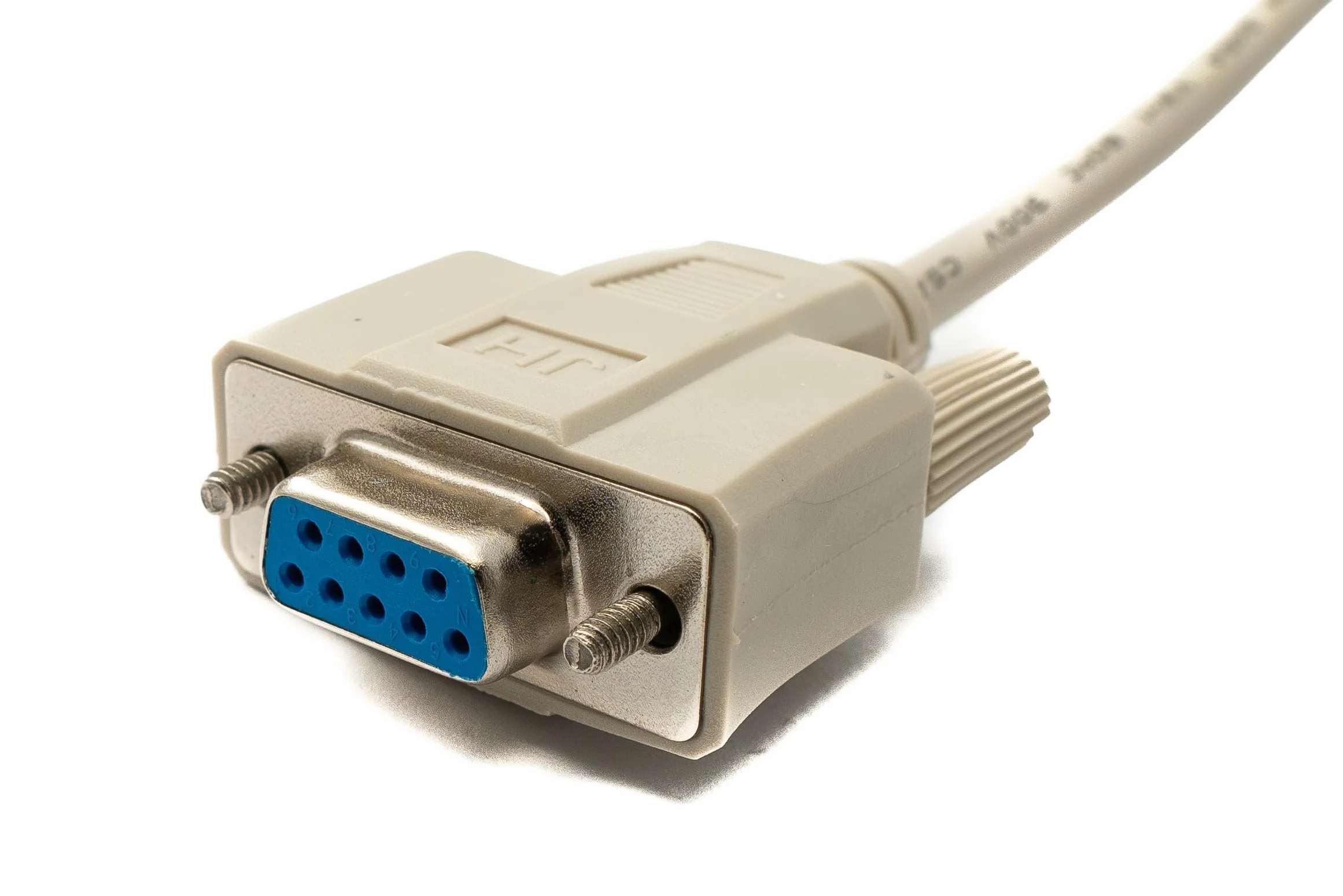 System-S D Sub kabel modem zerowy 10 m 9 pin wtyczka do gniazda RS232 DB9 adapter w kolorze szarym