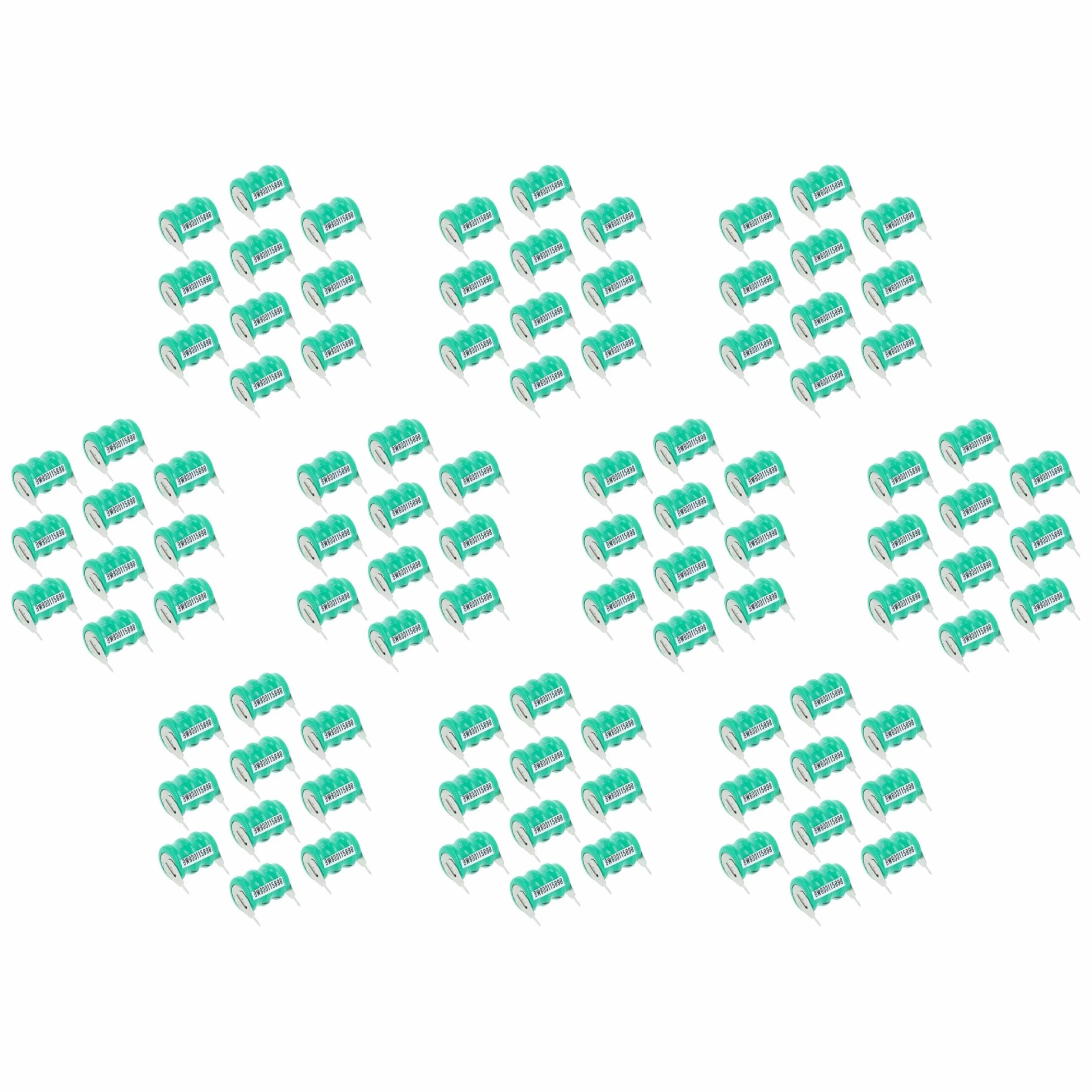 vhbw 100x NiMH Bateria wymienna do typu V40H 2 szpilki 40mAh 3,6V Nadaje się do modeli akumulatorów itp.