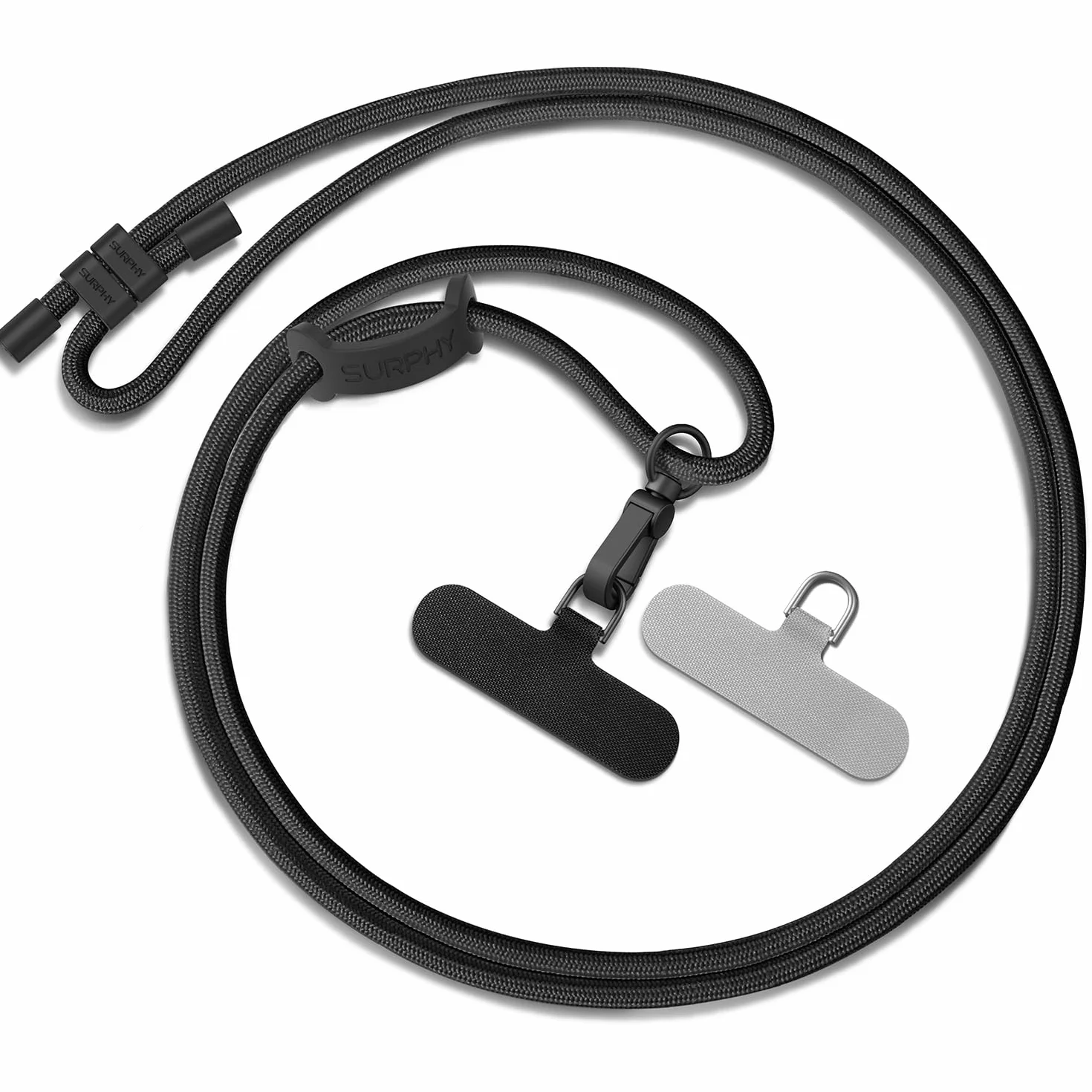 SURPHY Uniwersalna Smycz, Regulowany Pasek do Telefonu Komórkowego, Kolorowy dla Wszystkich Smartfonów, Smycz kompatybilna z Etui na Telefon Airpods, Pamięć USB