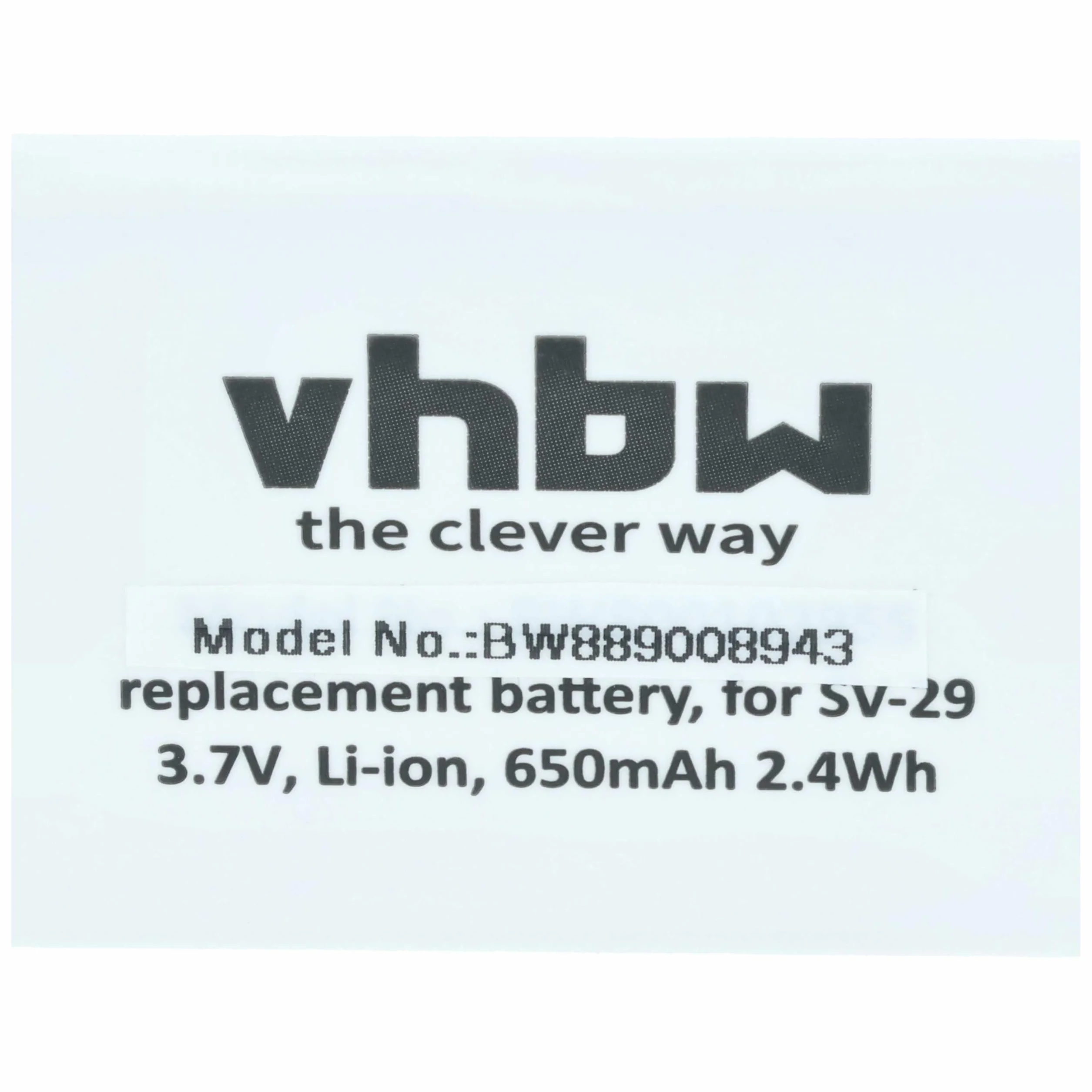 vhbw 10 x Doro DBR-800A bateria do telefonu komórkowego, smartfona (650 mAh, 3,7 V, Li-Ion)