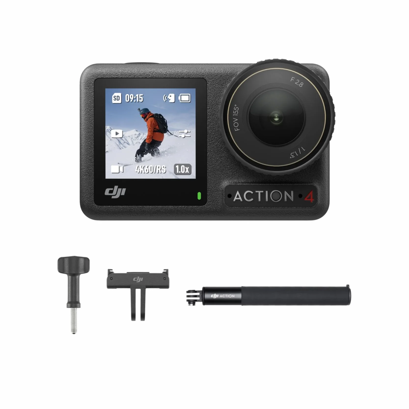 DJI CP.OS.00000233.01, Osmo ‎Action ‎3 zestaw prętów przedłużających (1,5 m), Szary & Dji Osmo Action 4 6941565965073 Kamera Sportowa, Czarny, ‎7,05 x 4,42 x 3,28 cm