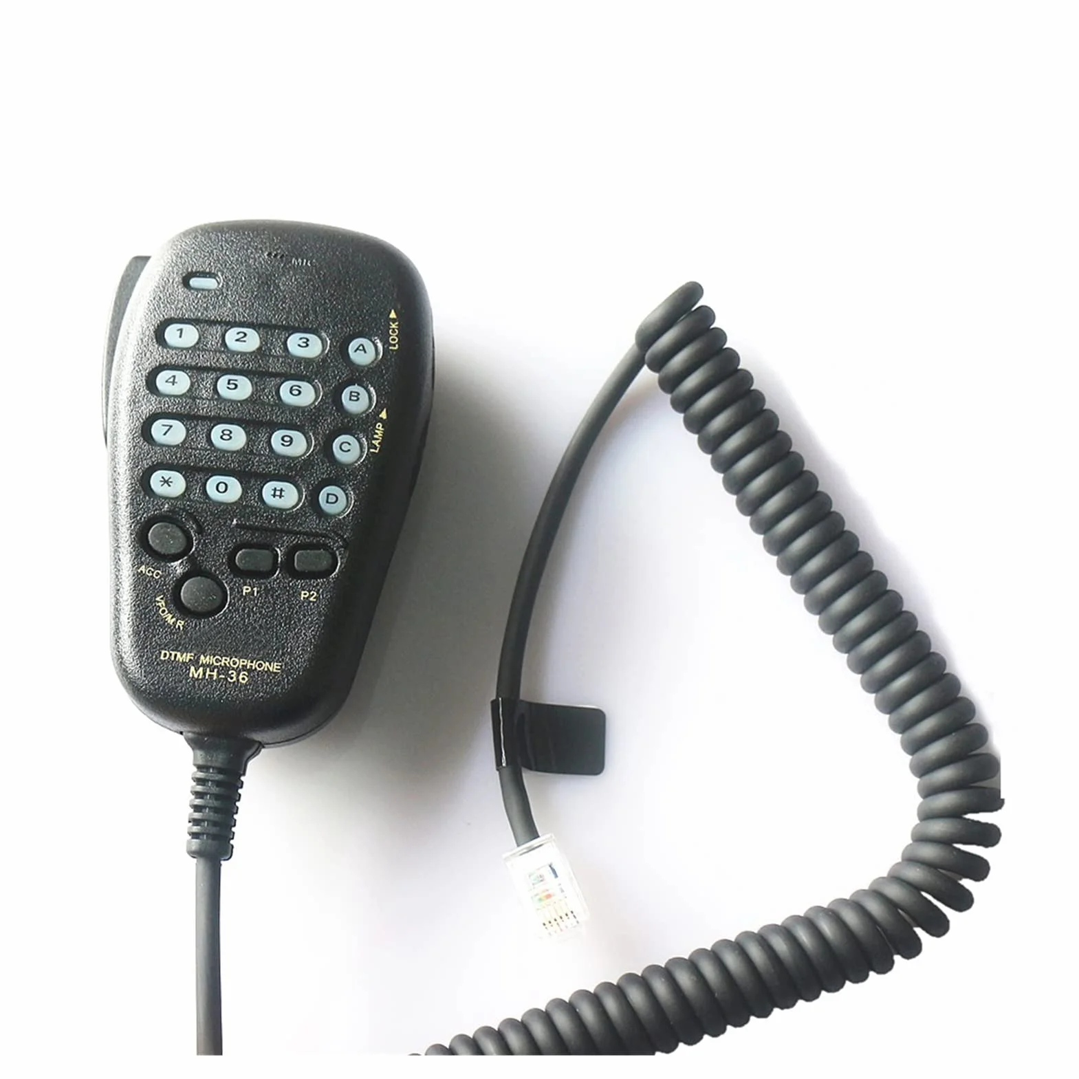 YANGYIYANG DTMF. Mikrofon mikrofonowy głośnika ręcznego MH-36B6J 6 PIN pasuje do radia Yaesu FT-90R FT-2600M FT-3000M FT-8000R FT-8100R Walkie talkie mikrofon