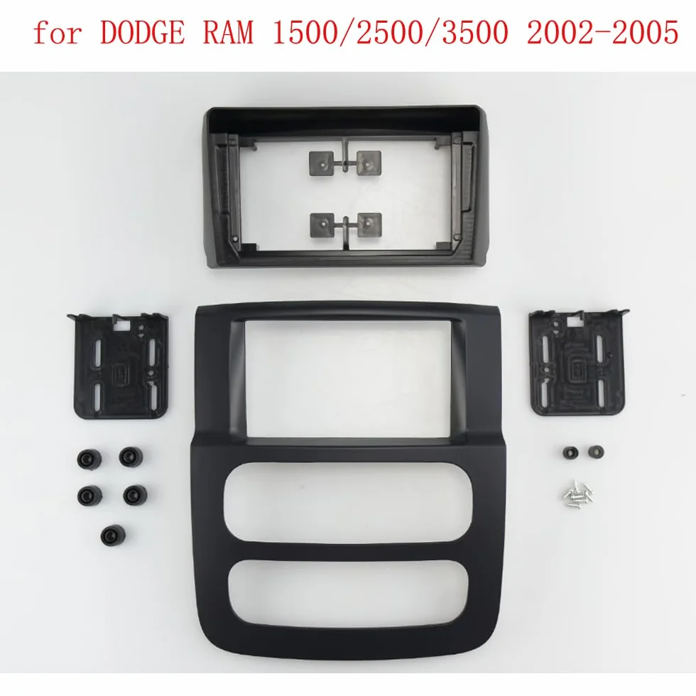 Autoradio Rahmen Panel radia samochodowego do zestawu montażowego deski rozdzielczej DODGE RAM 2002-2005, ramka konsoli deski rozdzielczej, 9-calowa osłona montażowa Ramka do radia