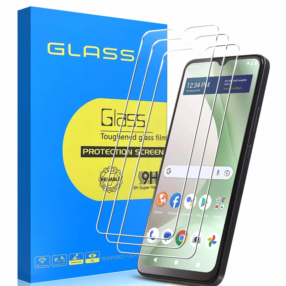 [3 sztuki] Ochraniacz ekranu ze szkła hartowanego kompatybilny z BLU View 5 [nie pasuje do BLU View 5 Pro] z przezroczystą przezroczystą ultracienką folią ochronną 9H HD