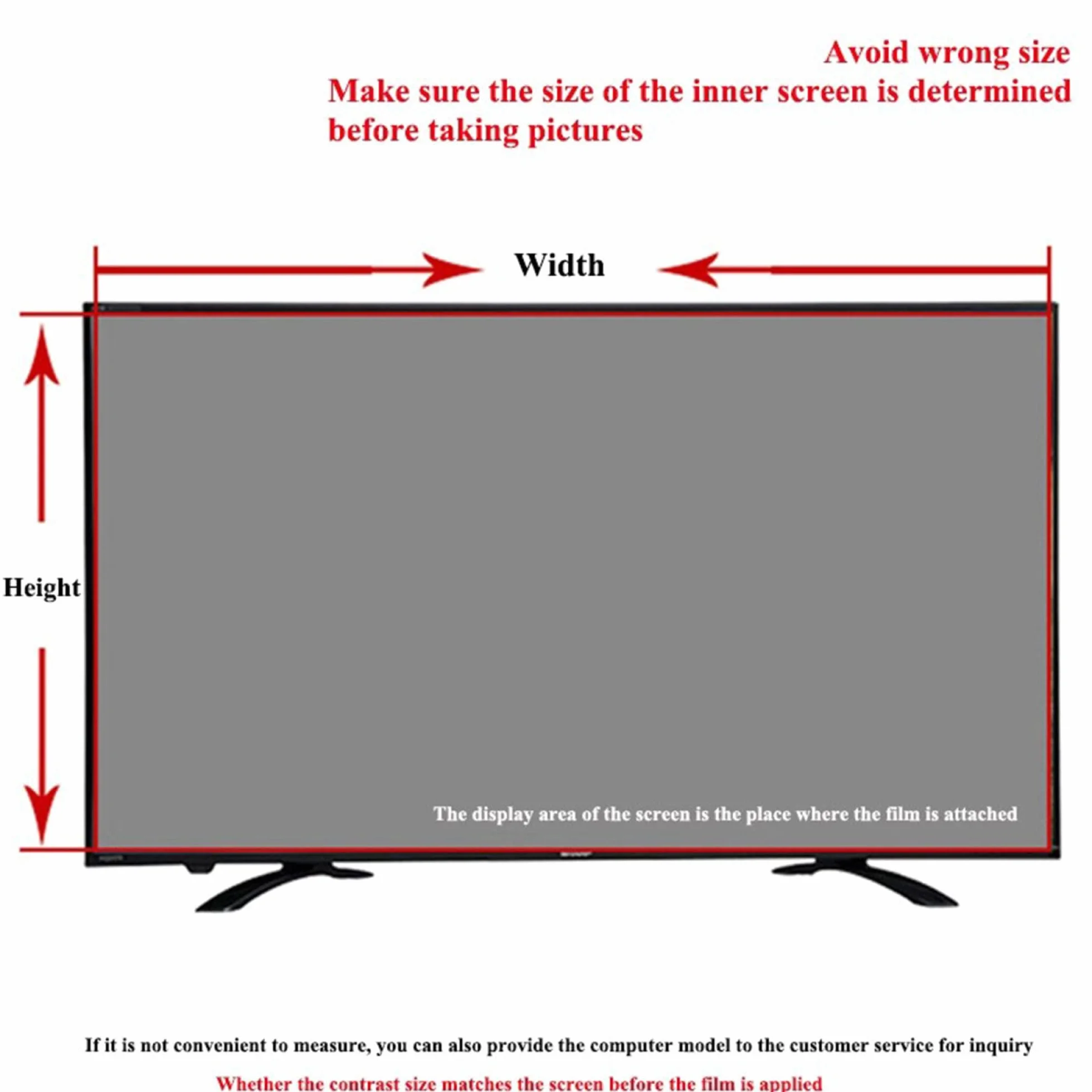 matowa folia ochronna, Filtr ochronny na ekran telewizora LCD LED 4K OLED QLED o przekątnej 32-75 cali(70in 1538x869mm)
