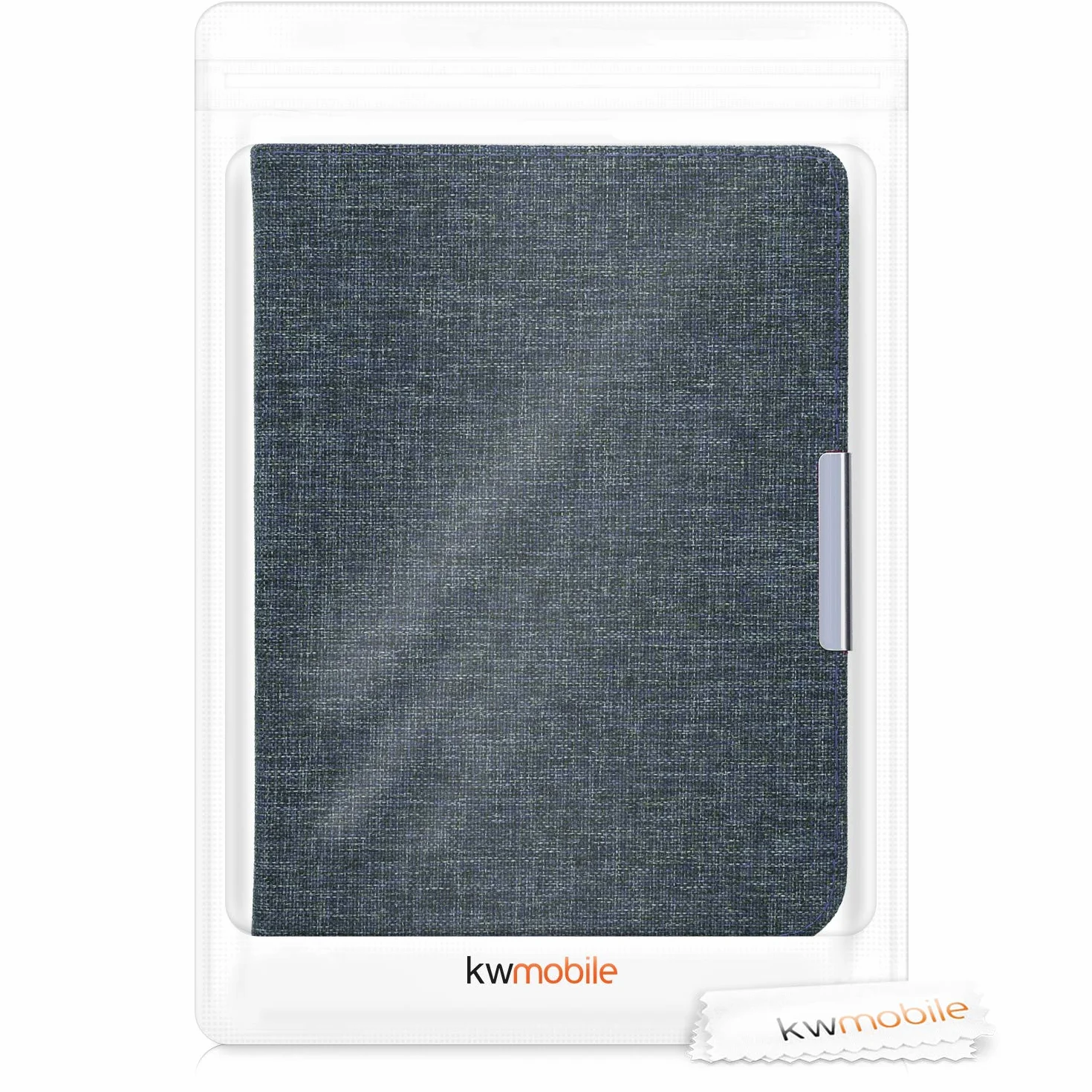 kwmobile, etui kompatybilne z Pocketbook InkPad 3/3 Pro/Color/Vivlio InkPad 3 - etui z tkaniny na eReader - niebieskie