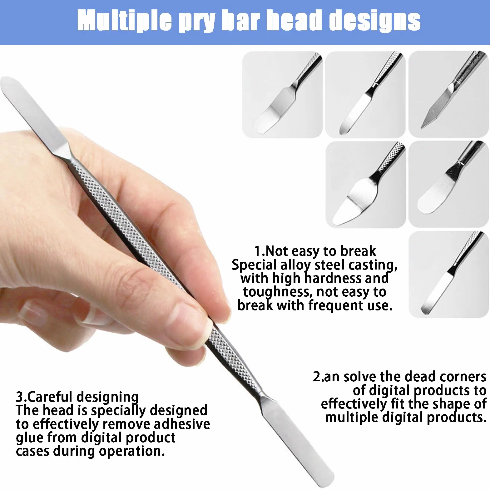 11 szt. Zestaw narzędzi naprawczych Pry Tool Kit Narzędzie do otwierania, Ultracienkie podważanie, Narzędzie do otwierania do iPhone'a, laptopa, iPada, MacBooka, tabletu, komputera, zegarka, naprawy