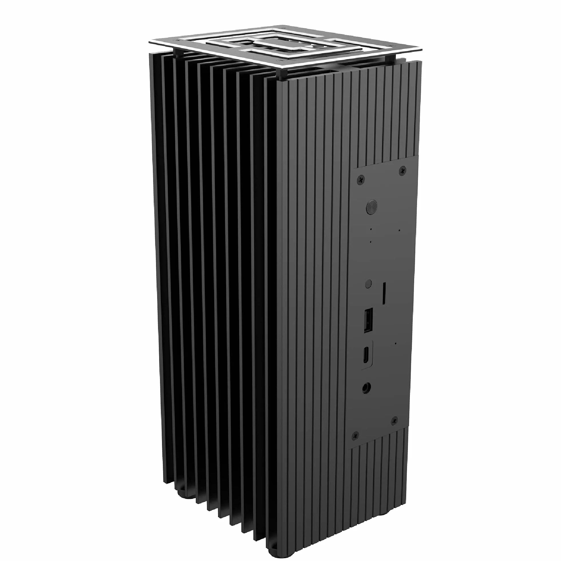 Akasa Turing A50 MKII | Zaprojektowany dla ASUS PN51 i PN50 z serii 5000 i 4000 aż do AMD Ryzen 7, 100% aluminiowa obudowa, pasywne chłodzenie procesora bez wentylatora, obsługa 2,5-calowych dysków