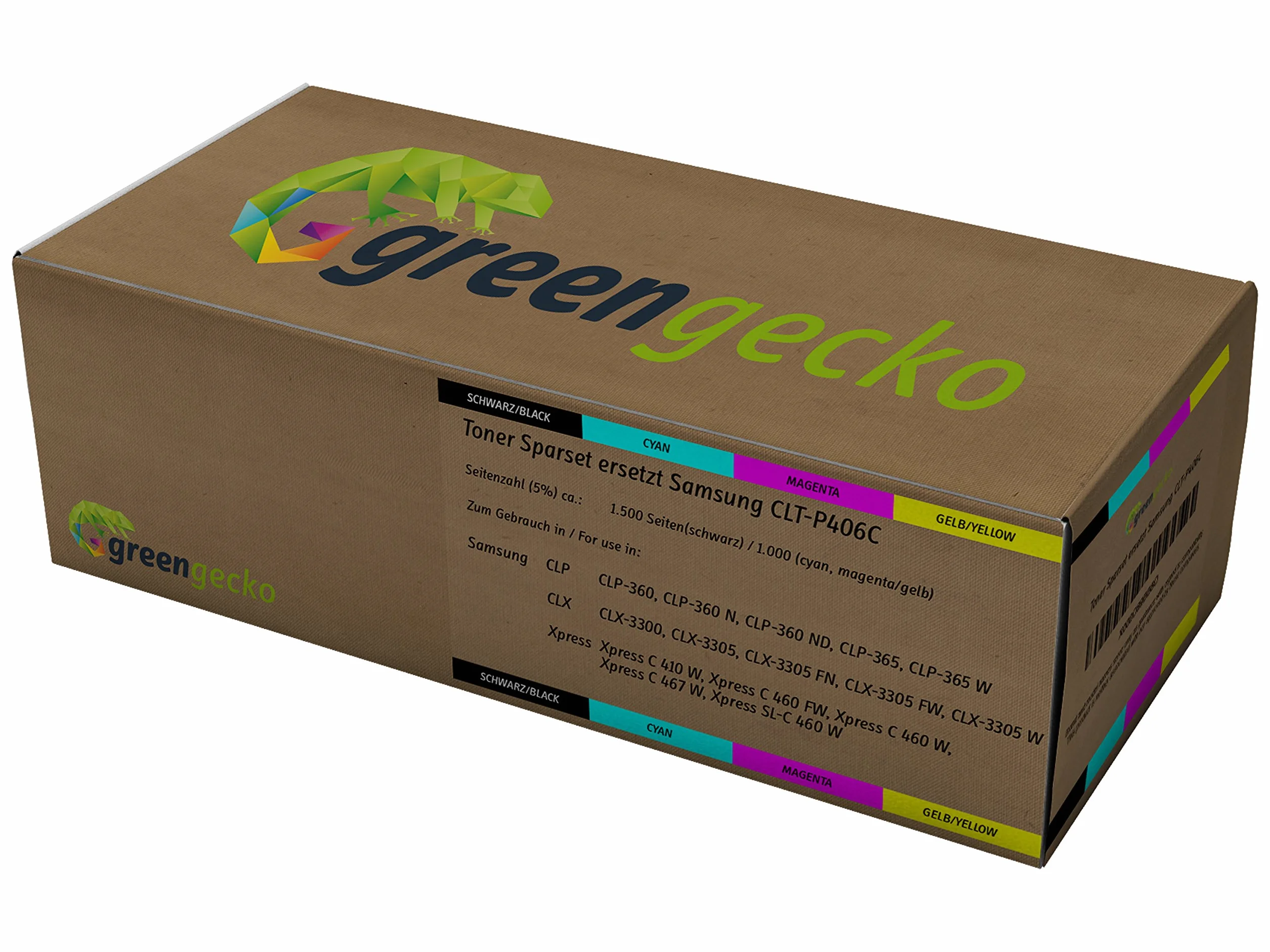 Toner zestaw ekonomiczny zastępuje Samsung CLT-P406C I do Samsung CLP-360, CLP-365 w, CLX-3305, Xpress c460 fw I kartridże do drukarki czarny, cyjan, magenta, żółty I kompatybilny z HP SU375A
