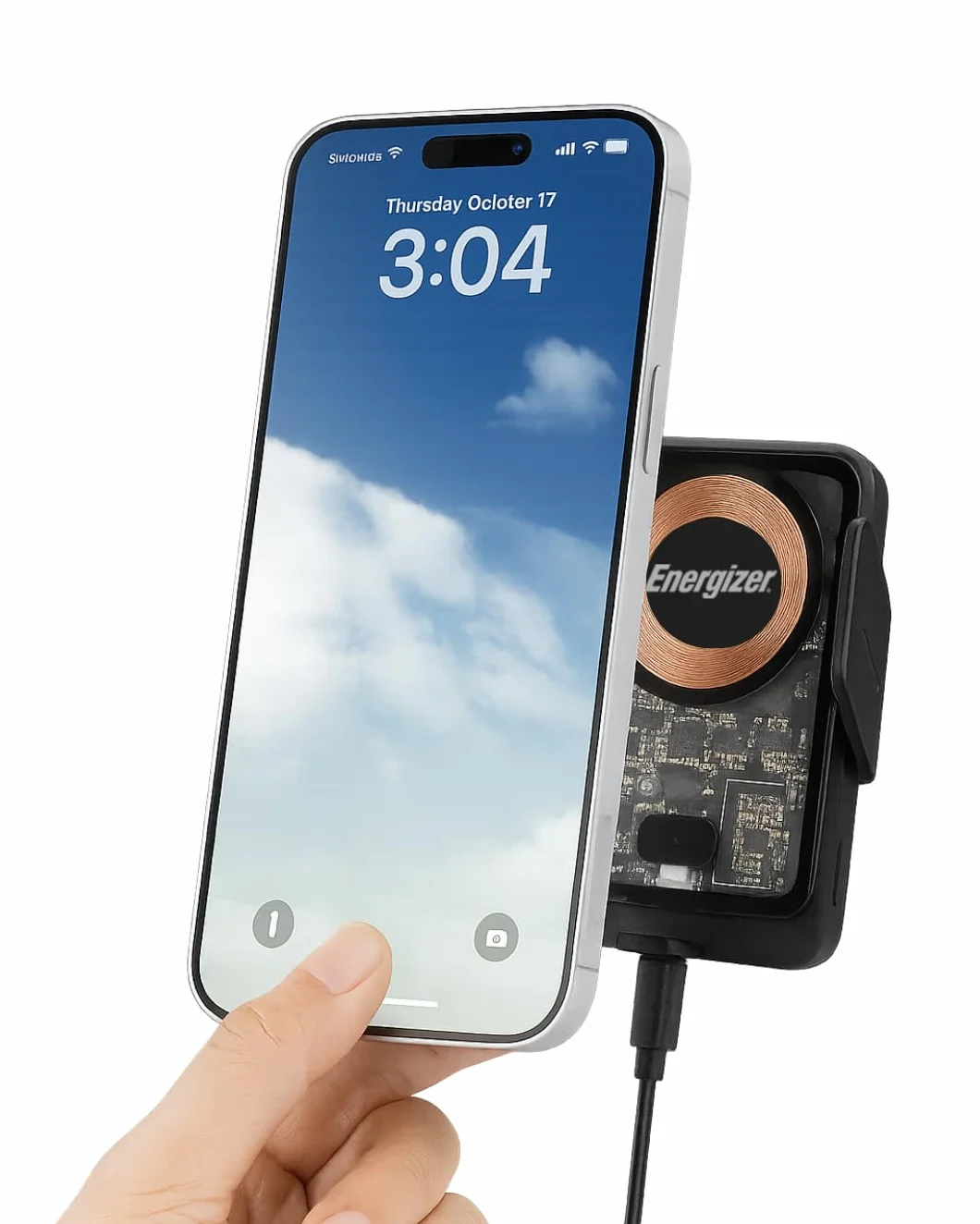 Bezprzewodowa ładowarka samochodowa 15 W | MagSafe magnetyczny uchwyt z automatycznym zaciskaniem ramion | Mocowanie deski rozdzielczej/dyszy/przedniej szyby | kompatybilny iPhone - Samsung - Huawei |