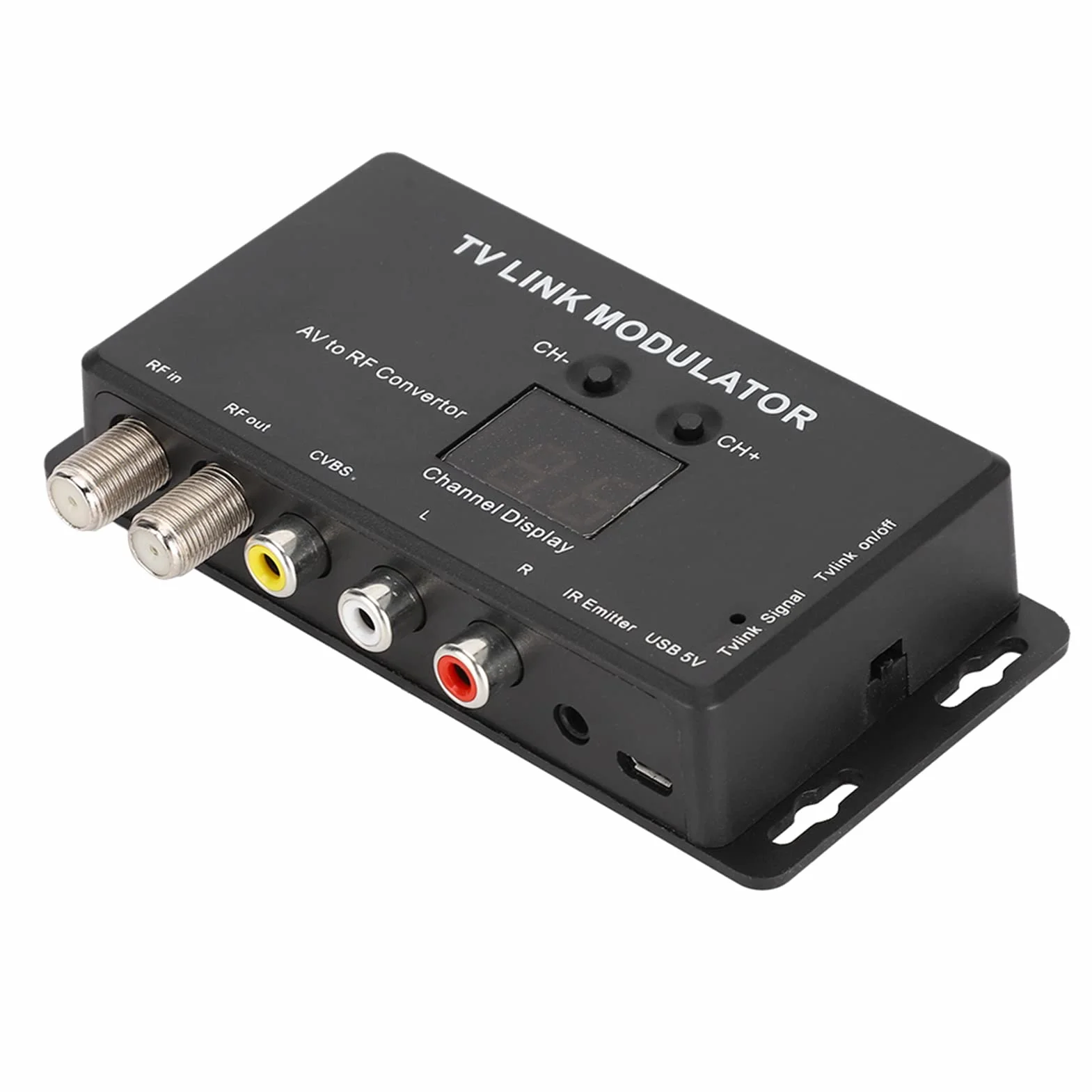 Modulator Gugxiom RF HDMI, Adapter na HDMI Modulator UHF Modulator łącza Telewizyjnego, Modulator UHF Modulator Konwerter AV na RF Przedłużacz IR Modulator RF do Telewizora,