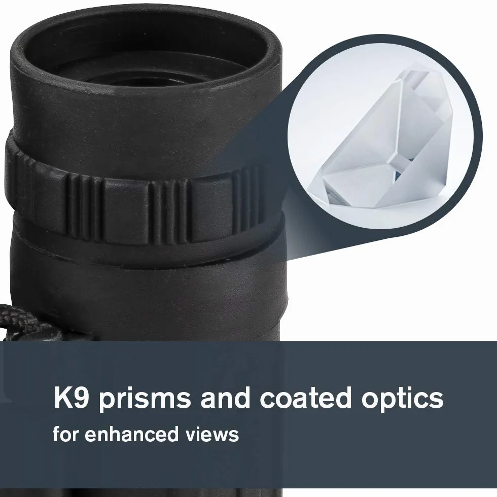 Celestron 72354 LandScout 16x32mm - Wodoodporna lornetka Celestron 72354 LandScout 16x32 mm z pryzmatem w ukladzie dachowym, powlekanymi soczewkami, szklem optycznym K9, paskiem i futeralem, czarna