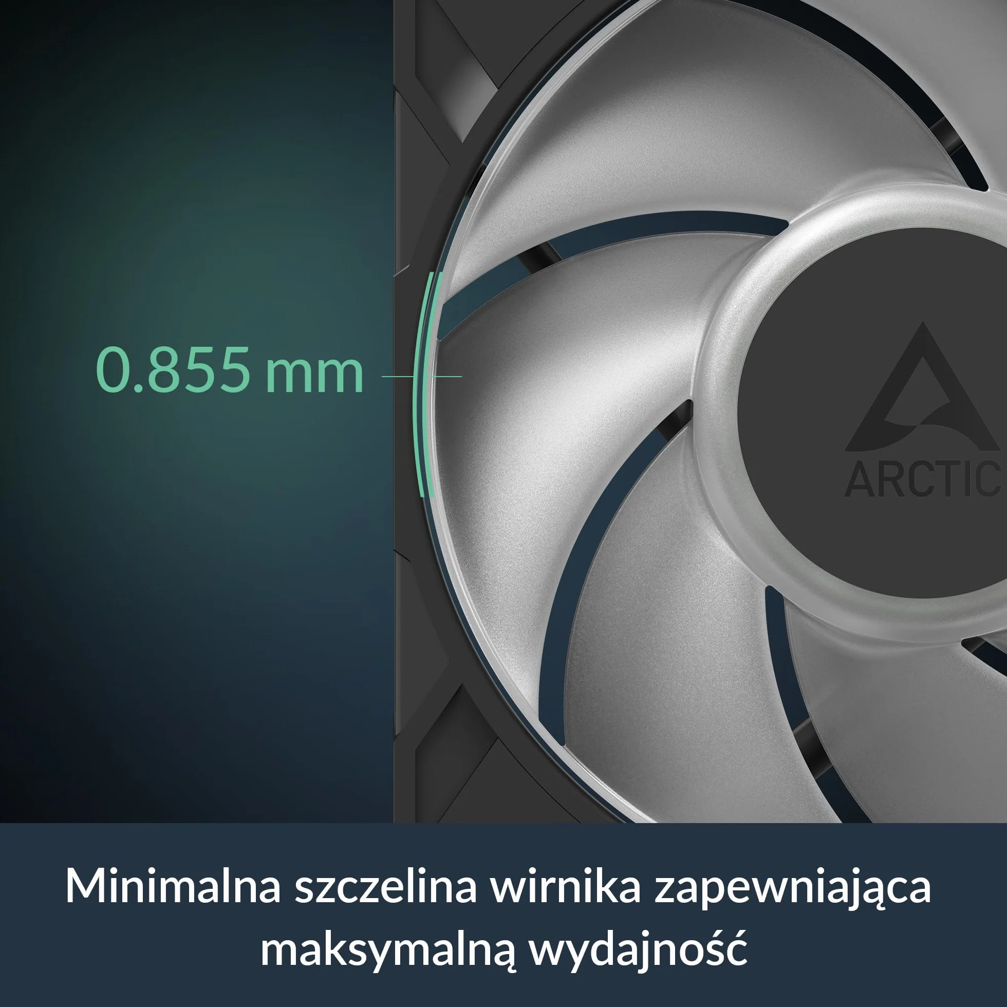 ARCTIC P12 Pro A-RGB Mocny Wentylator PWM 120 mm 600-3000 rpm 5V Cyfrowy RGB 4-Pin Czarny