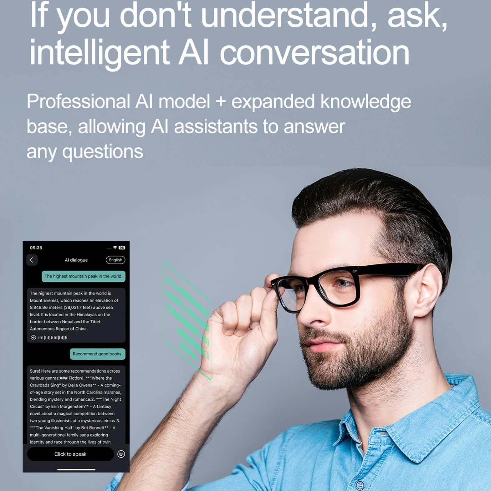 Okulary Ai Translator, 134 Języki Inteligentne Okulary Do Tłumaczenia W Czasie Rzeczywistym Obsługuje Symultaniczną Interpretację Sterowanie Dotykowe Okulary Audio Bluetooth