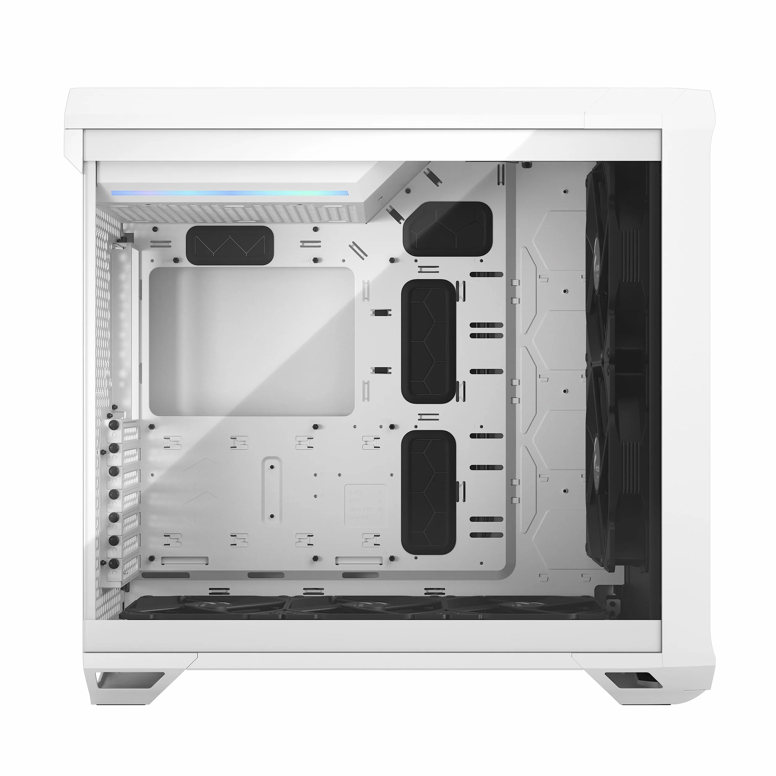 Fractal Design Torrent RGB białe E-ATX szkło hartowane okno o wysokim przepływie powietrza Mid Tower obudowa komputera
