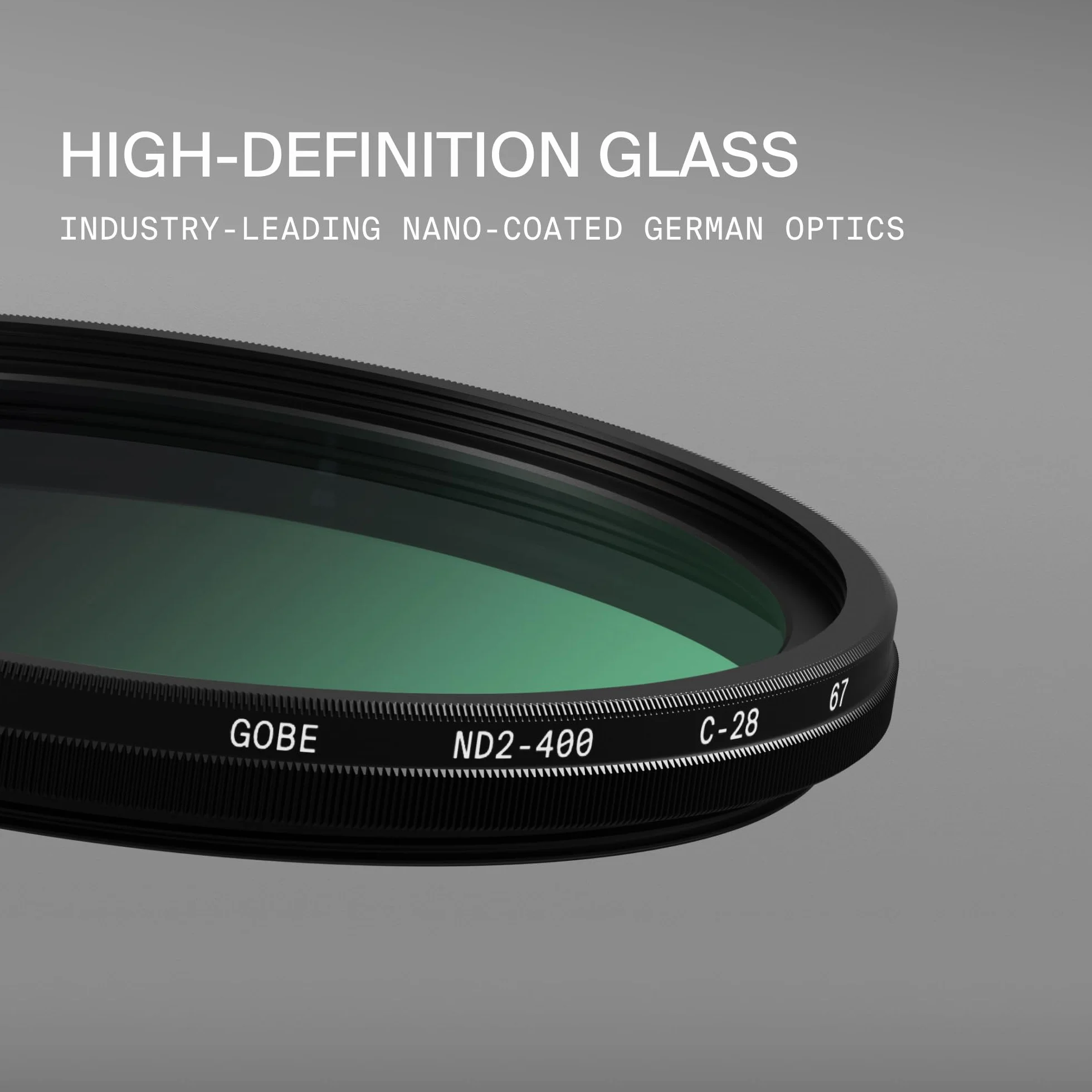 Gobe 67mm filtr szary zmienny ND2-400 do obiektywu (Pro)