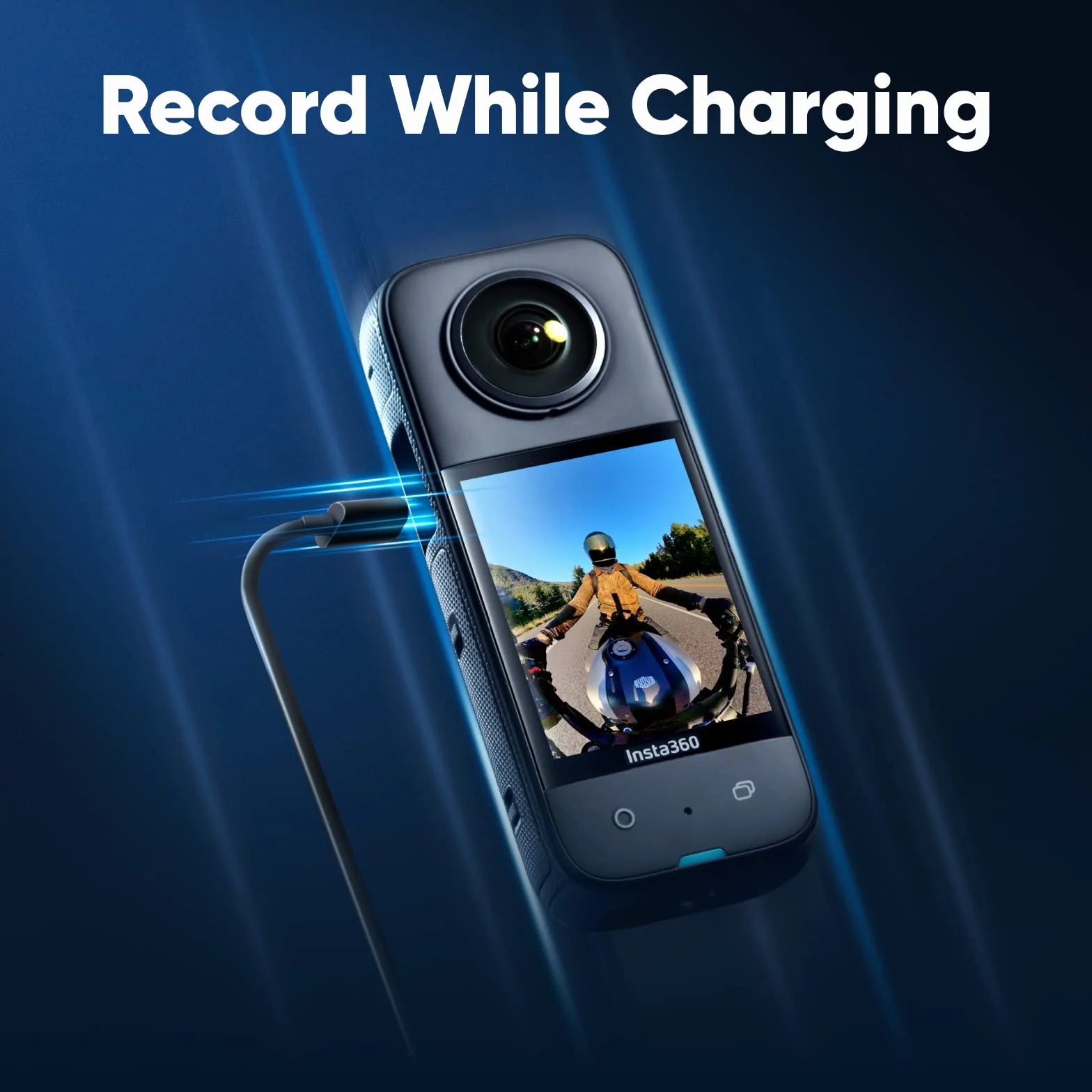 Insta360 X3 nowy zestaw motocyklowy – wodoodporna kamera sportowa 360 z czujnikami 1/2 cala 48 MP, 5,7K 360 Active HDR, zdjęcie 72 MP 360, pojedynczy obiektyw 4K, tryb 60 kl./s, stabilizacja, edycja